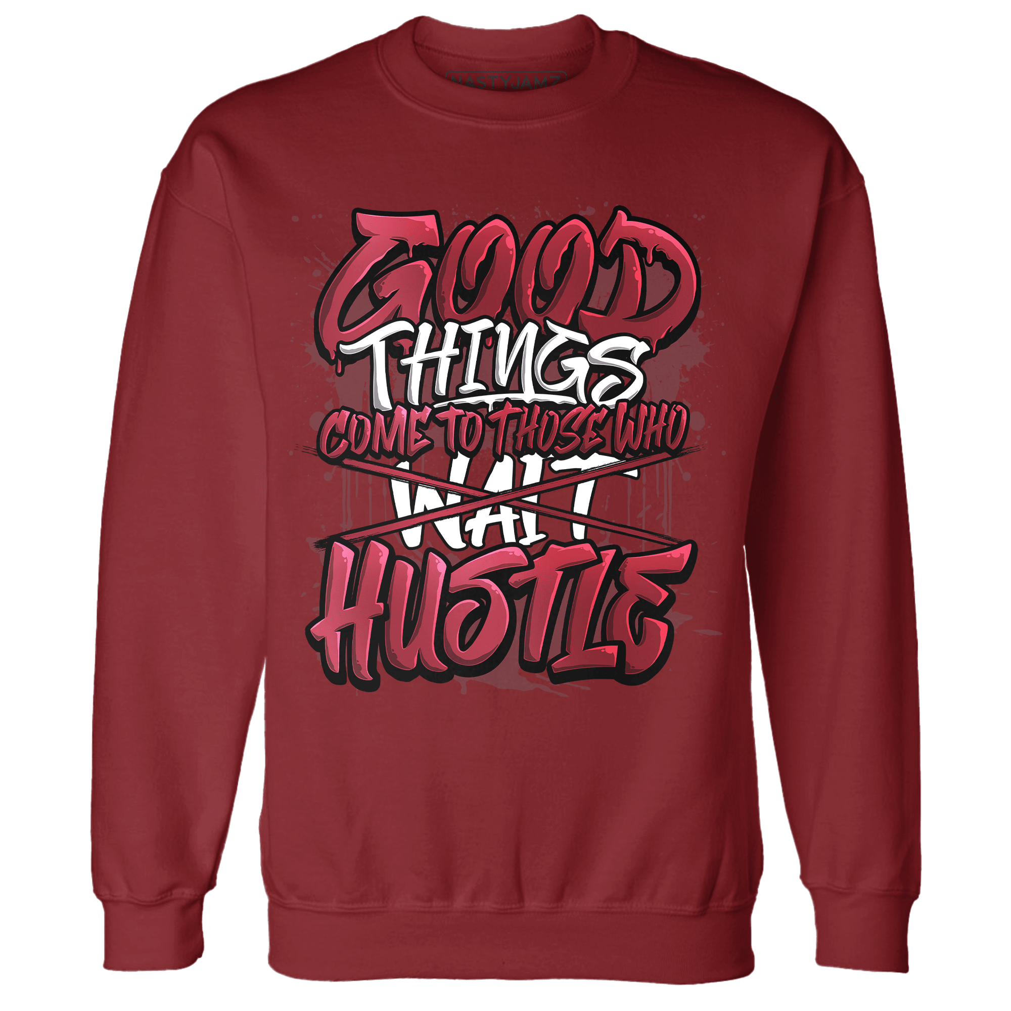 High 85 Metallic Burgundy 1s Sweatshirt Match Good Things - NastyJamz