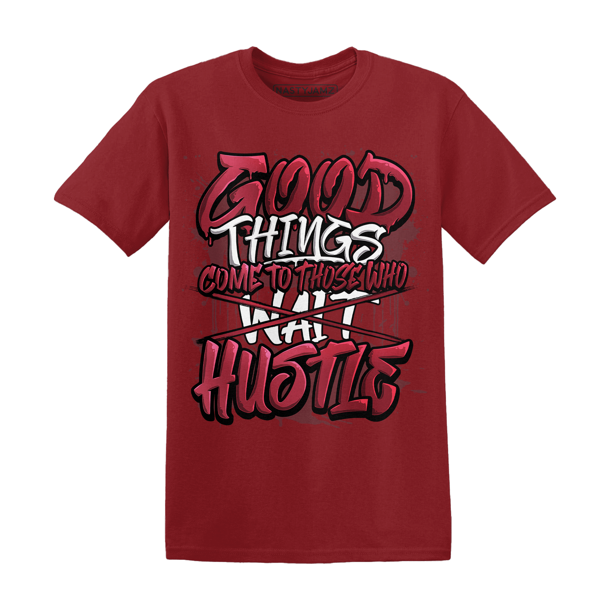 High 85 Metallic Burgundy 1s T Shirt Match Good Things - NastyJamz