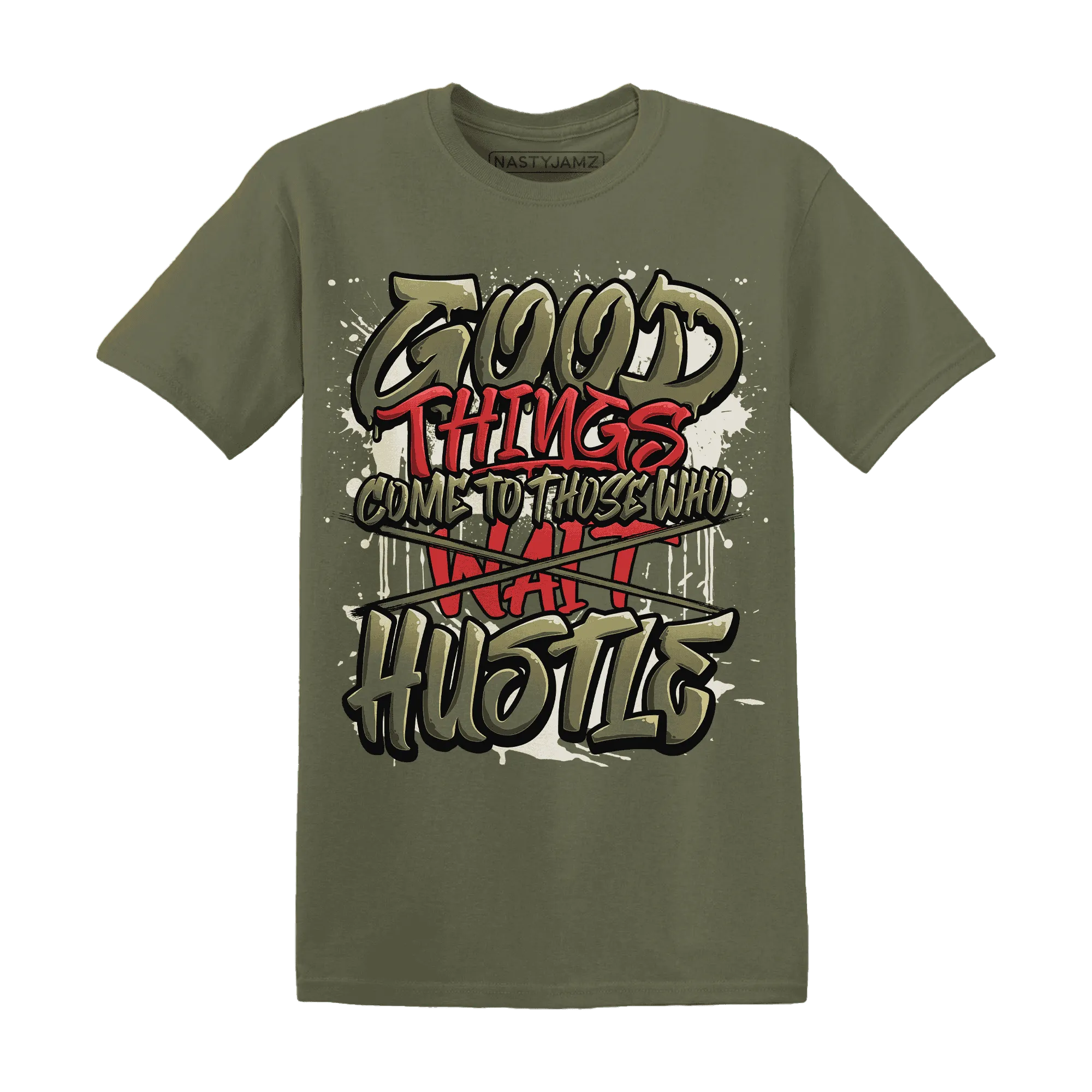 NastyJamz-Medium-Olive-1s-T-Shirt-Match-Good-Things