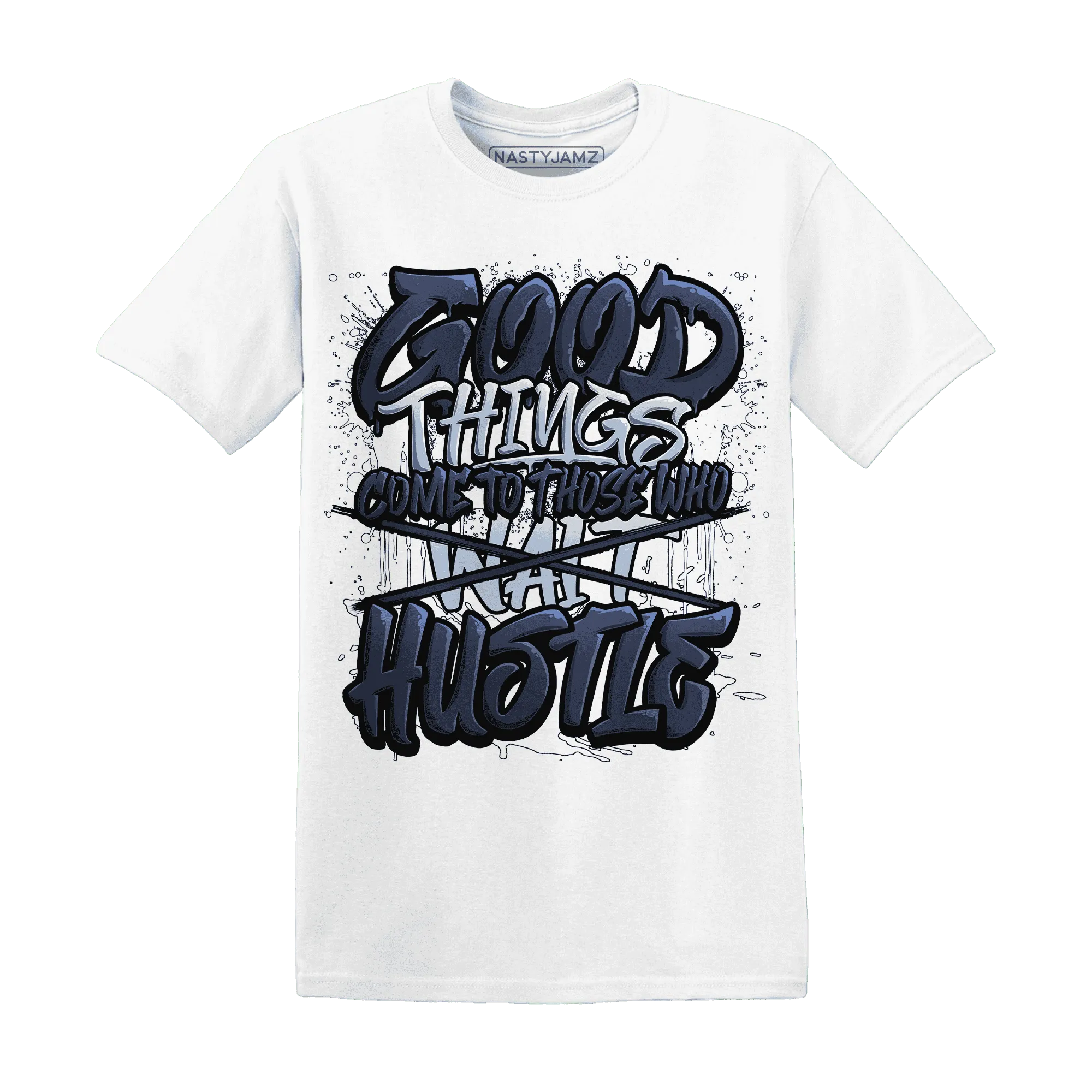 White-Navy-6s-T-Shirt-Match-Good-Things