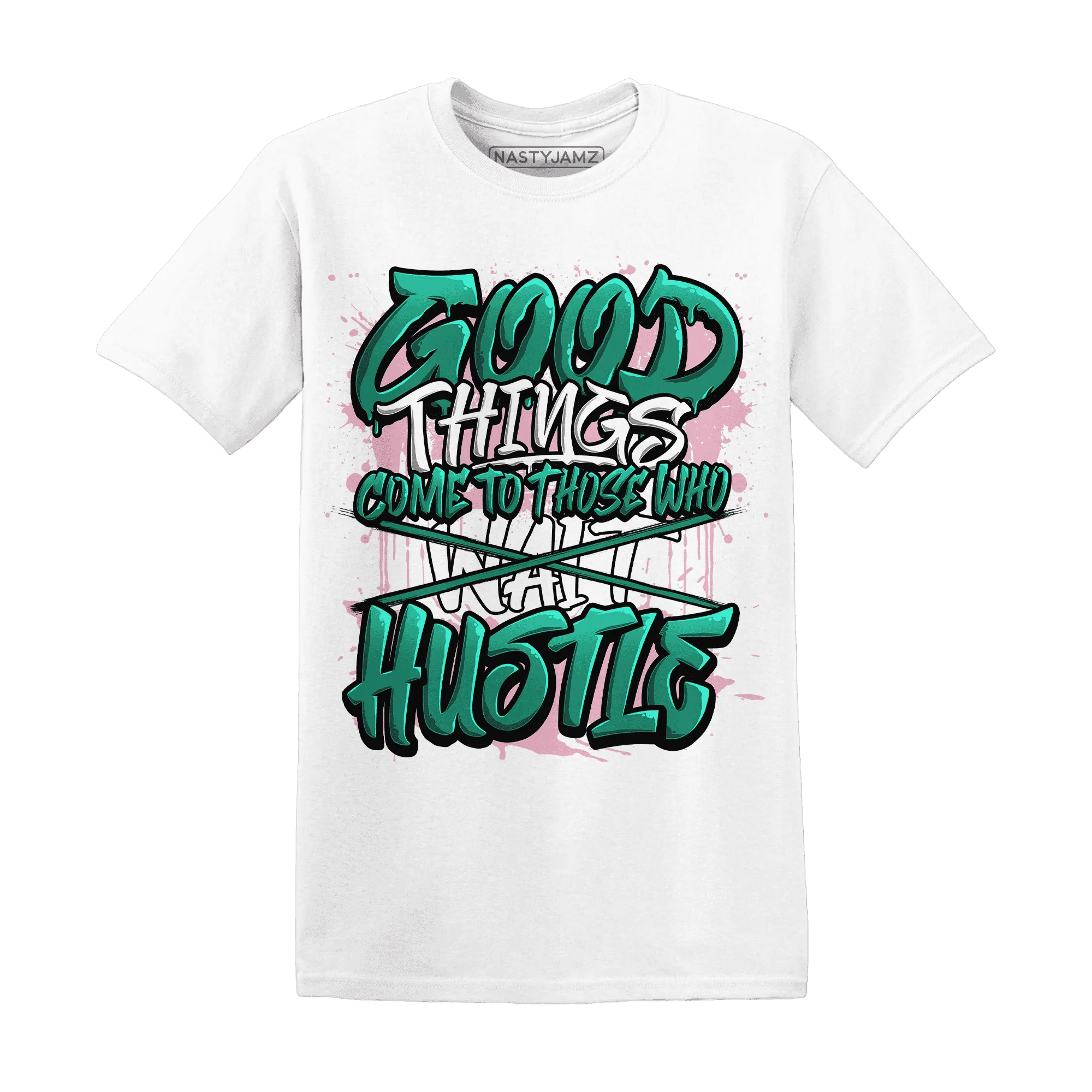 NastyJamz-Dunk-Pink-Malachite-Medium-Soft-Low-Sail-T-Shirt-Match-Good-Things