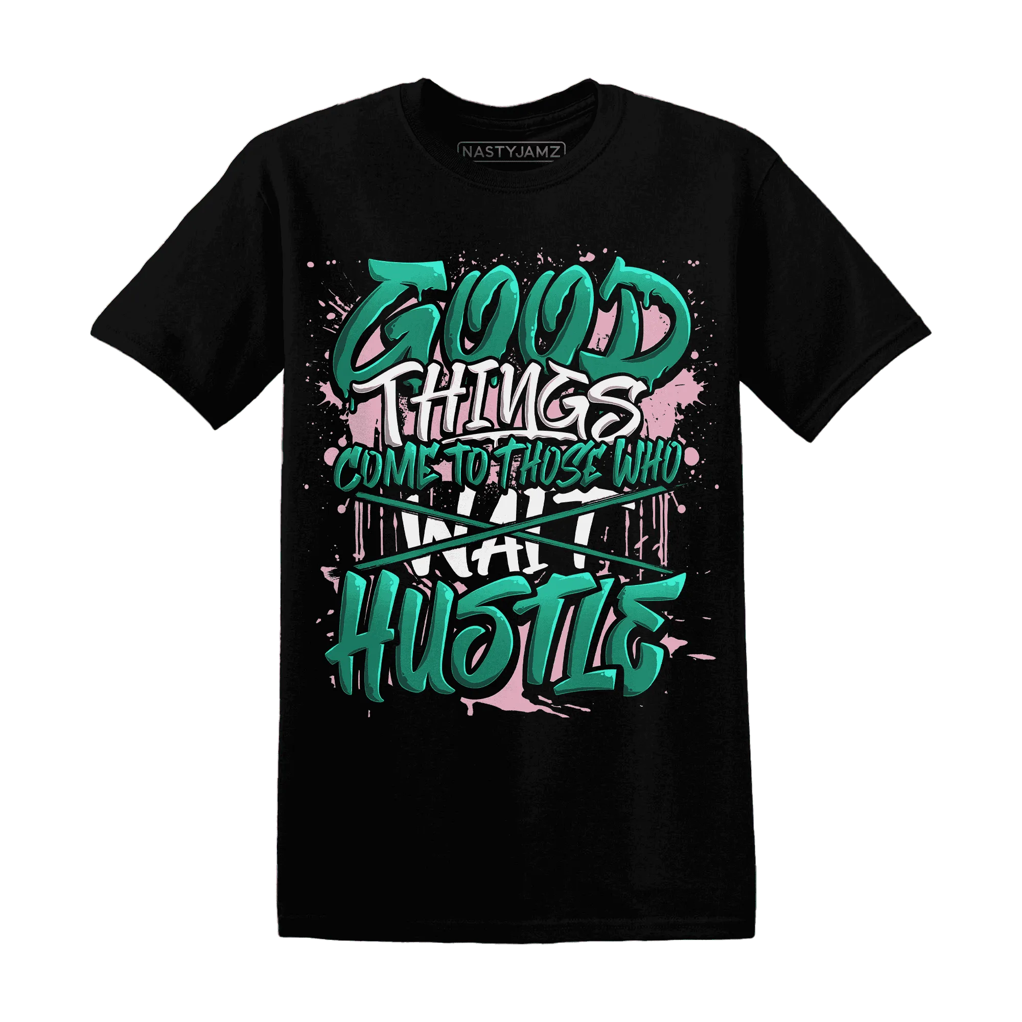 NastyJamz-Dunk-Pink-Malachite-Medium-Soft-Low-Sail-T-Shirt-Match-Good-Things