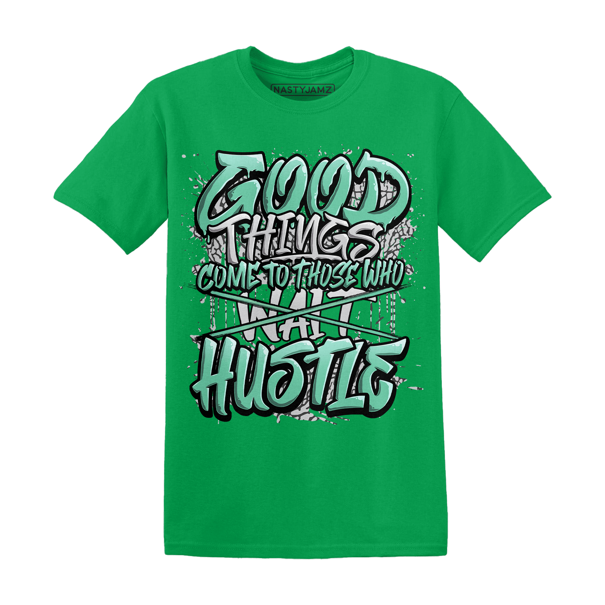 Green Glow 3s T Shirt Match Good Things - NastyJamz