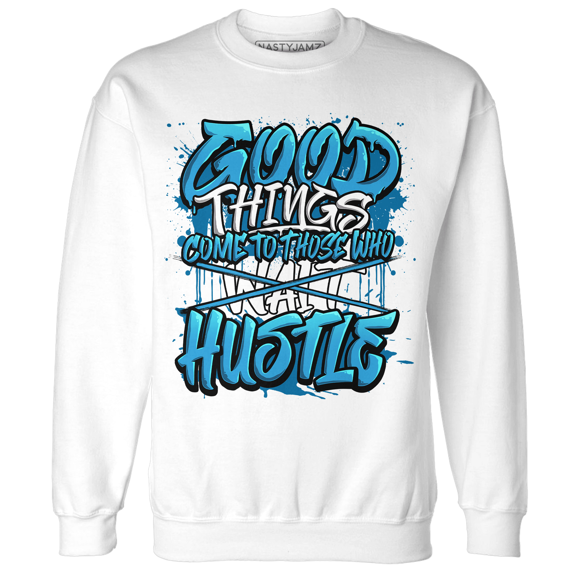 Powder Blue 9s Sweatshirt Match Good Things - NastyJamz