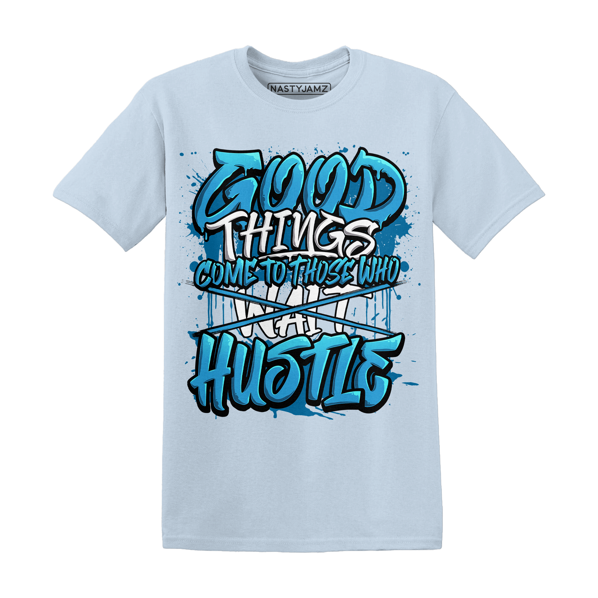 Powder Blue 9s T Shirt Match Good Things - NastyJamz