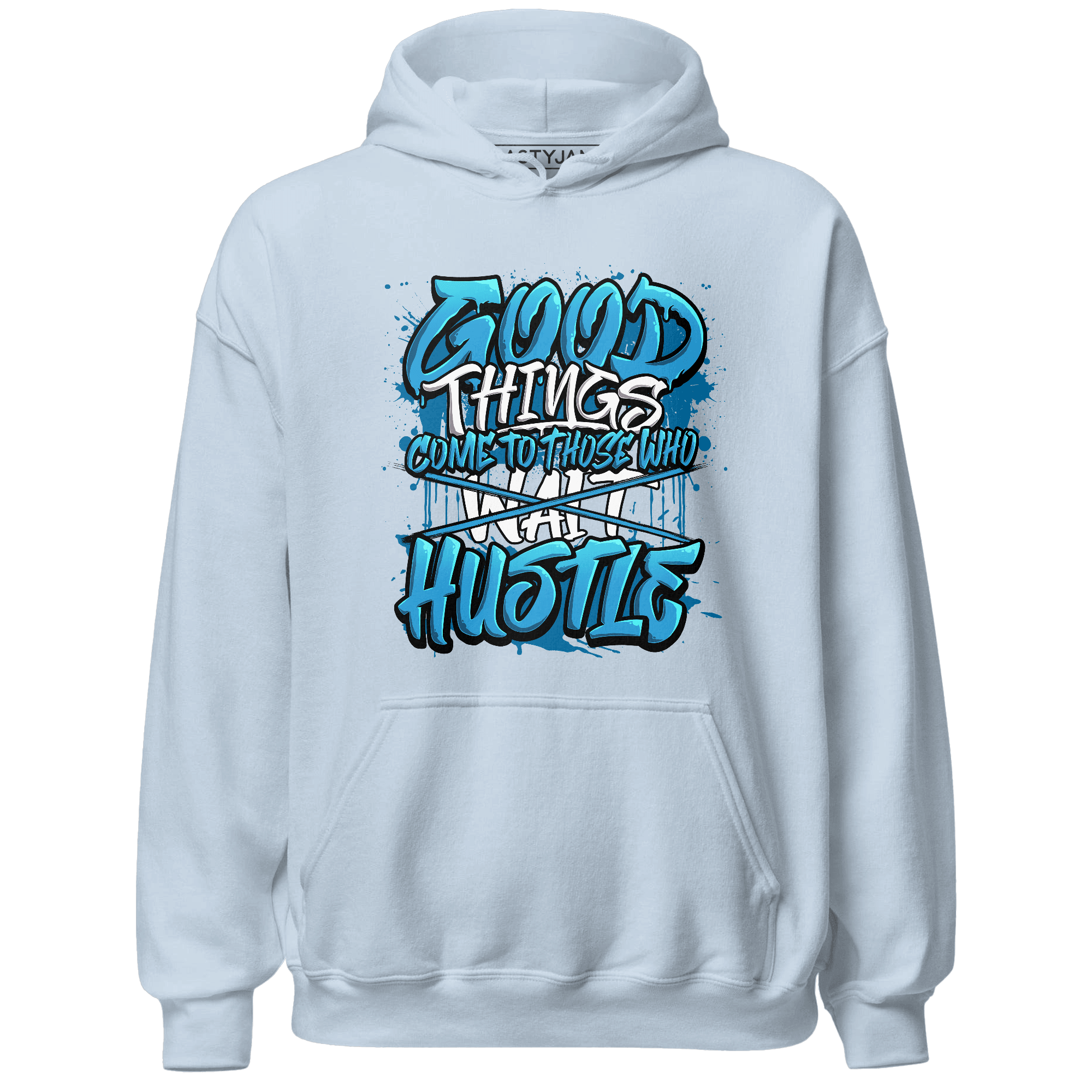 Powder Blue 9s Hoodie Match Good Things - NastyJamz