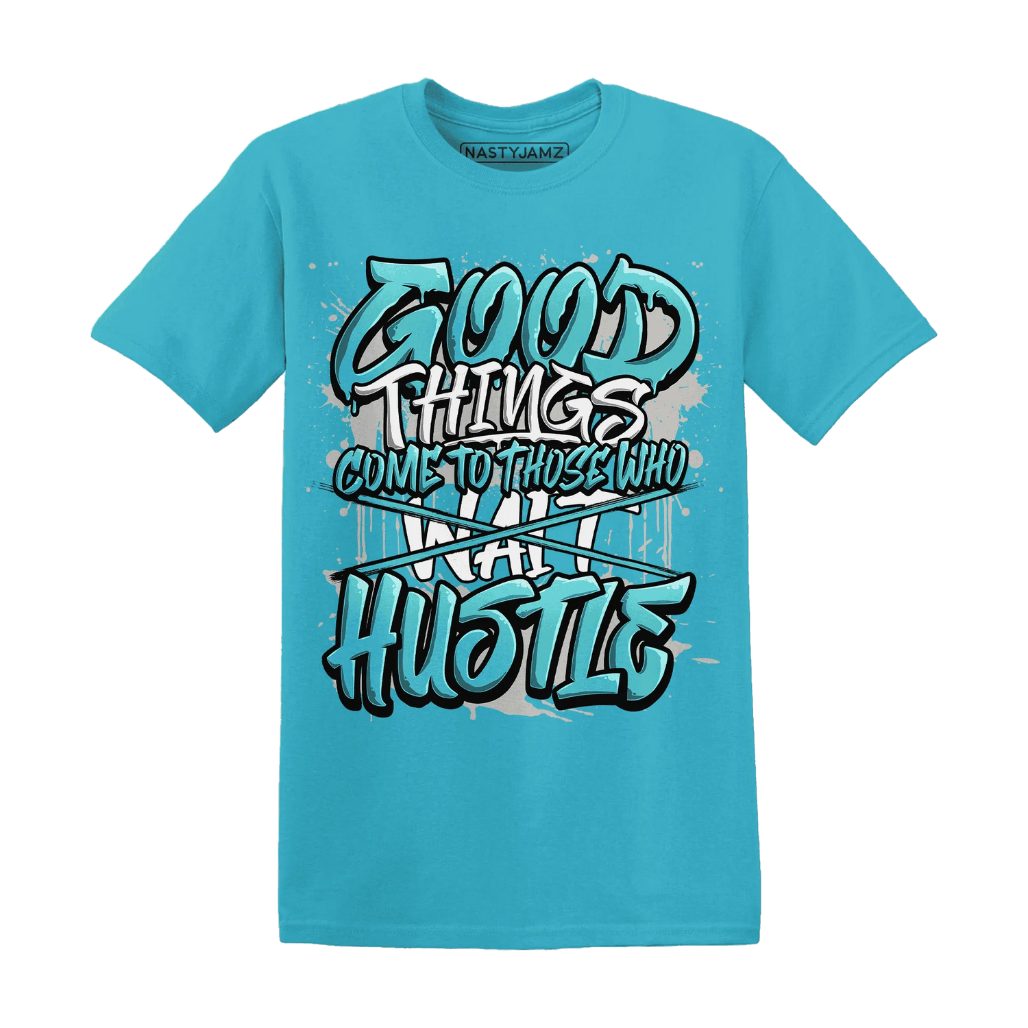 NastyJamz-NBL-Cyan-Burst-9060-T-Shirt-Match-Good-Things