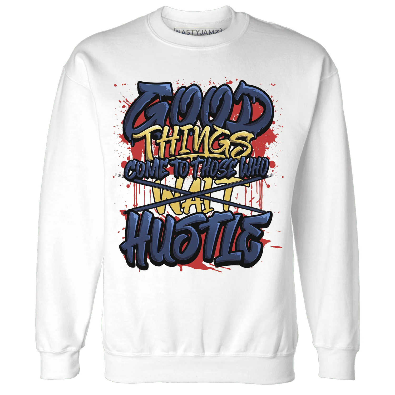 VaporMax-Air-Plus-Midnight-Navy-Gold-Black-NastyJamz-Sweatshirt-Match-Good-Things