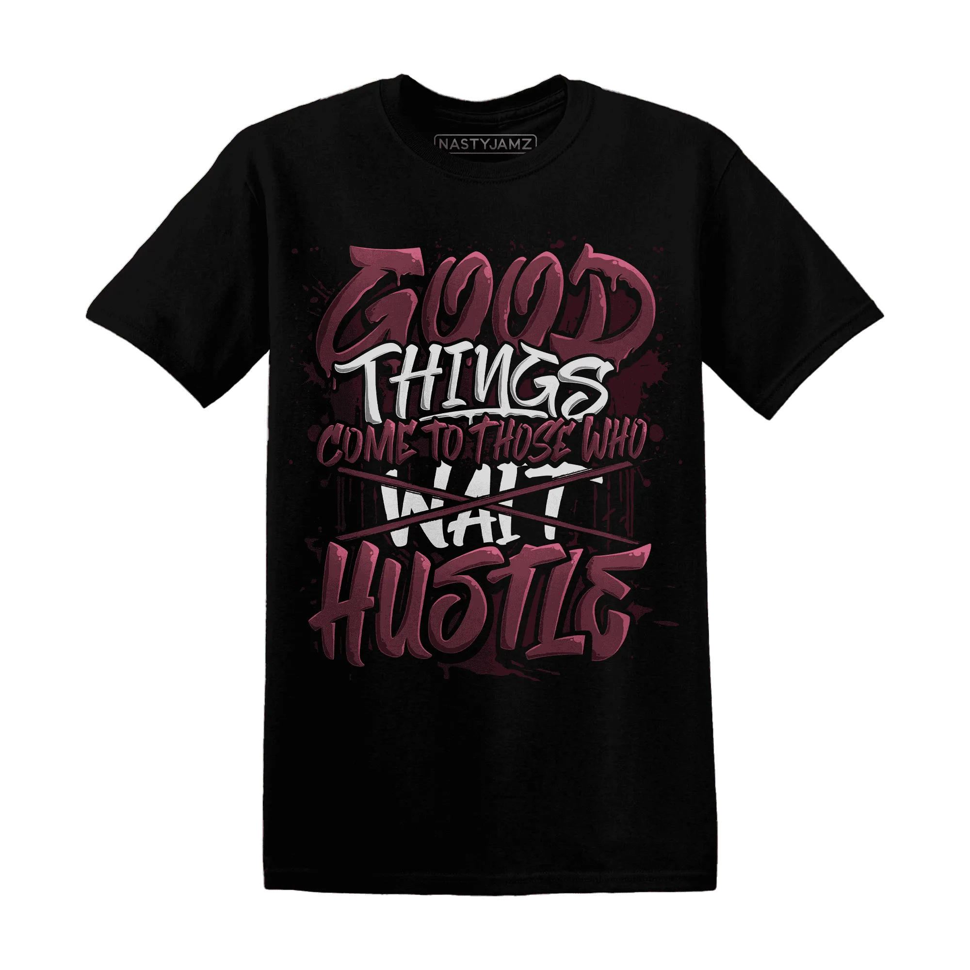 NastyJamz-VaporMax-Night-Maron-Burgundy-T-Shirt-Match-Good-Things