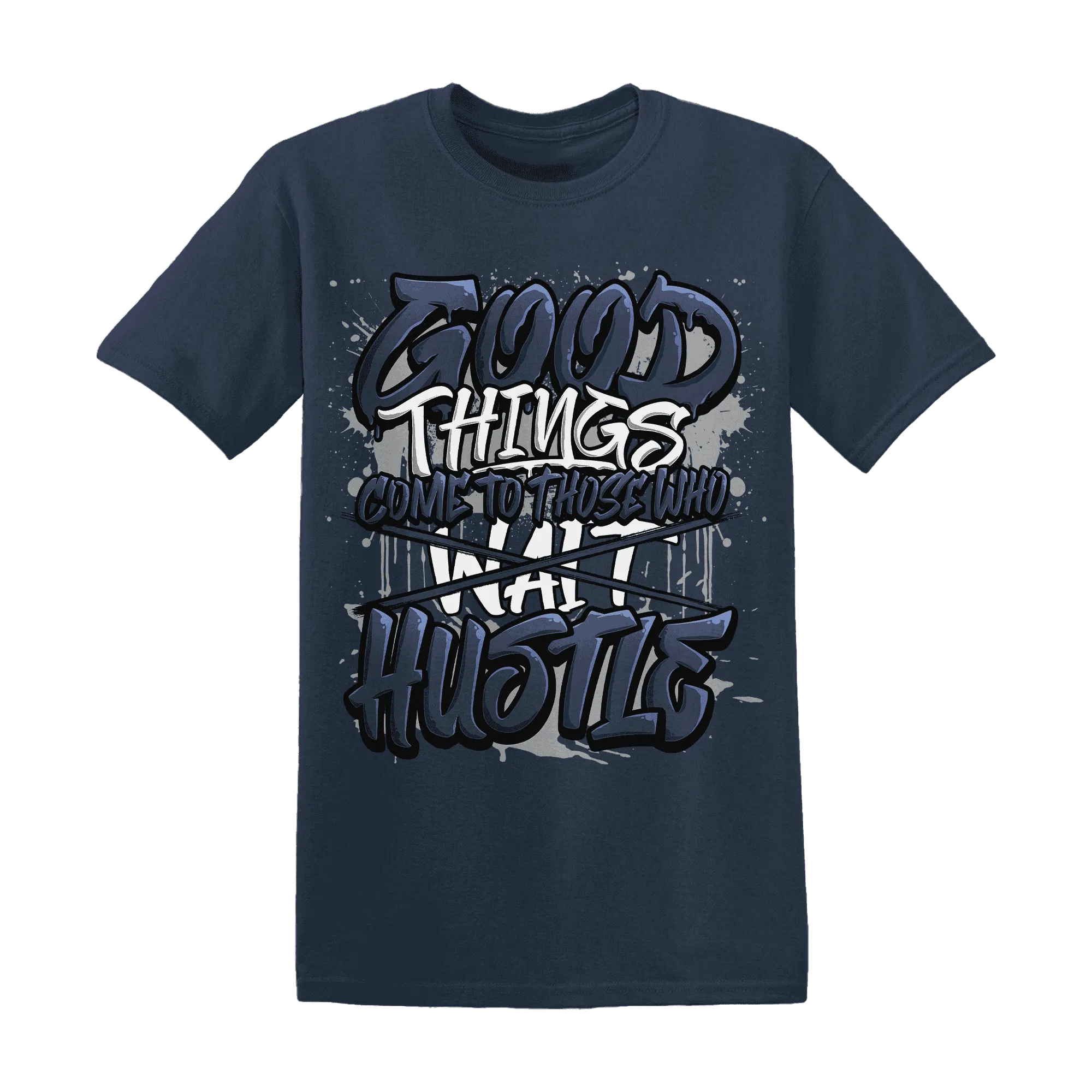 VaporMax-Plus-Midnight-Navy-White-Metallic-Silver-NastyJamz-T-Shirt-Match-Good-Things