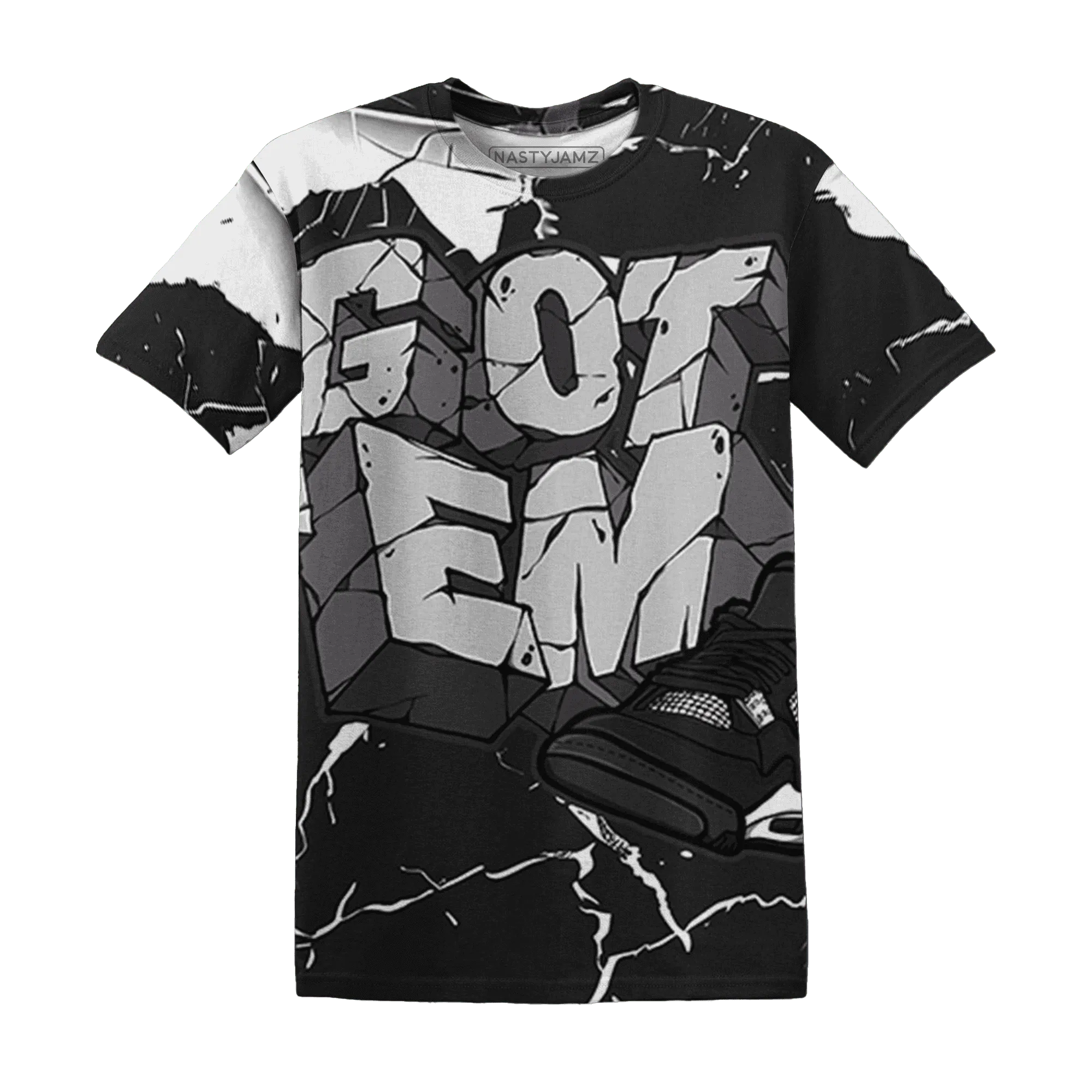 White-Thunder-4s-T-Shirt-Match-Got-Em-3D