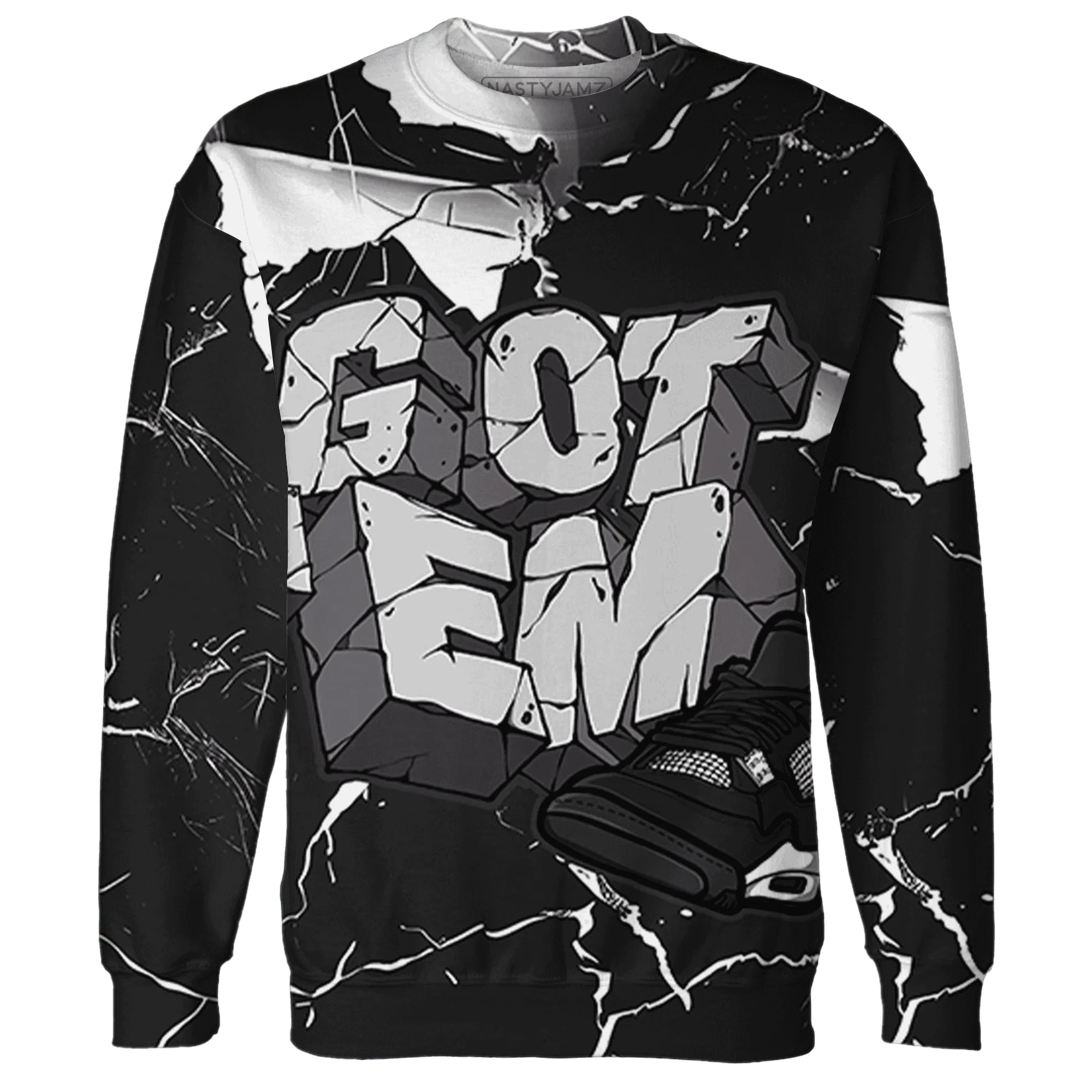 White-Thunder-4s-Sweatshirt-Match-Got-Em-3D