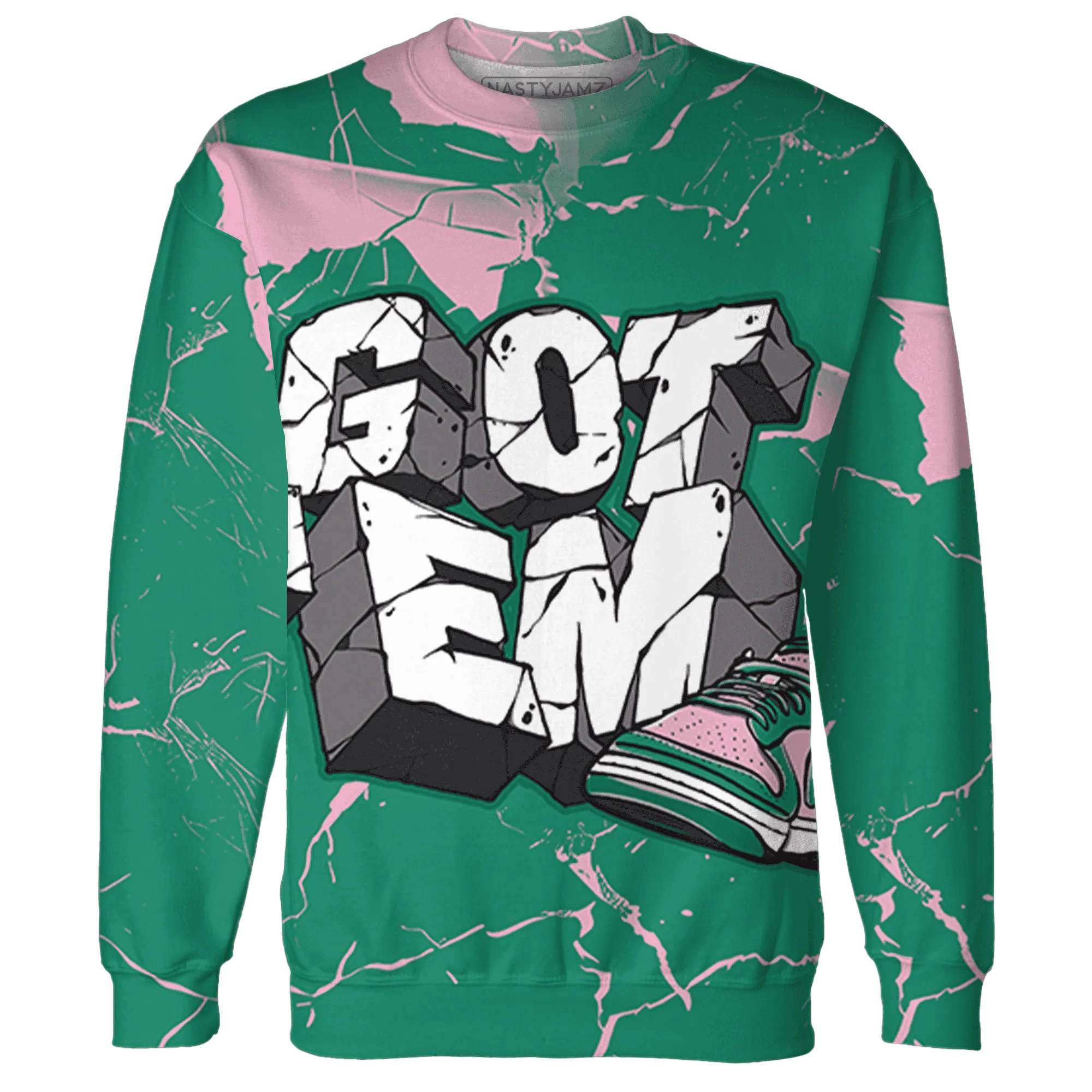 Dunk-Pink-Malachite-Medium-Soft-Low-Sail-Sweatshirt-Match-Got-Em-3D