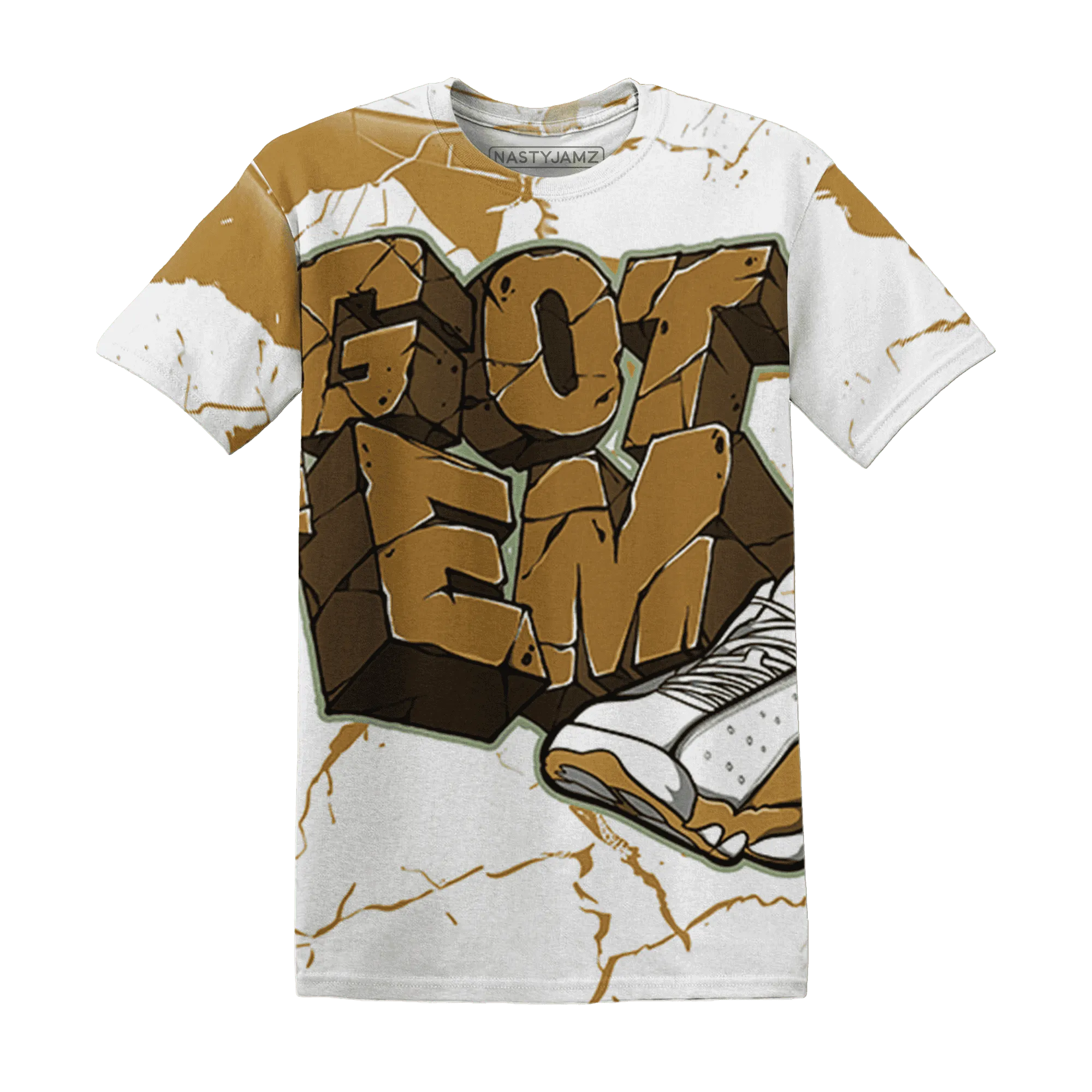 Wheat-13s-T-Shirt-Match-Got-Em-3D