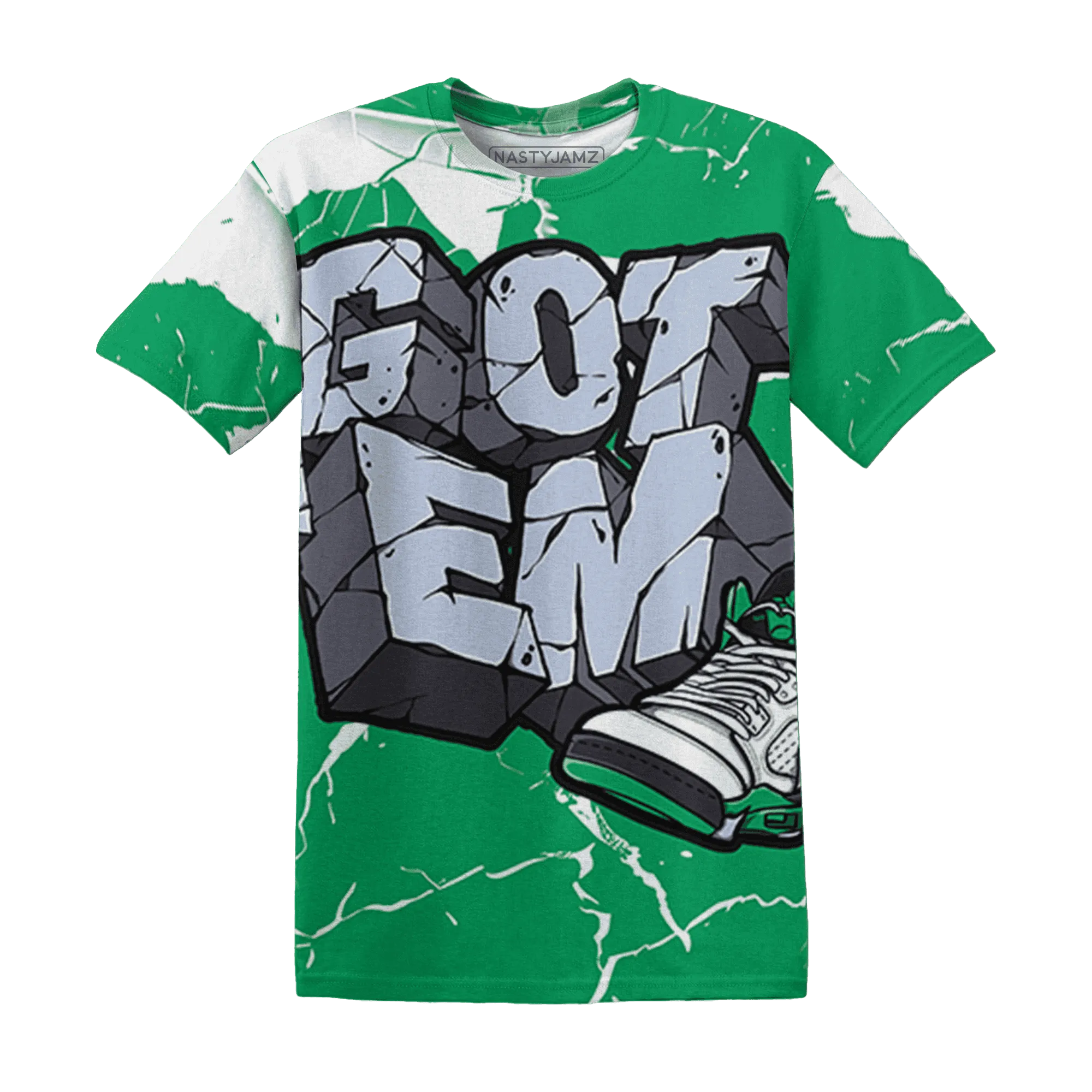 Lucky-Green-5s-T-Shirt-Match-Got-Em-3D