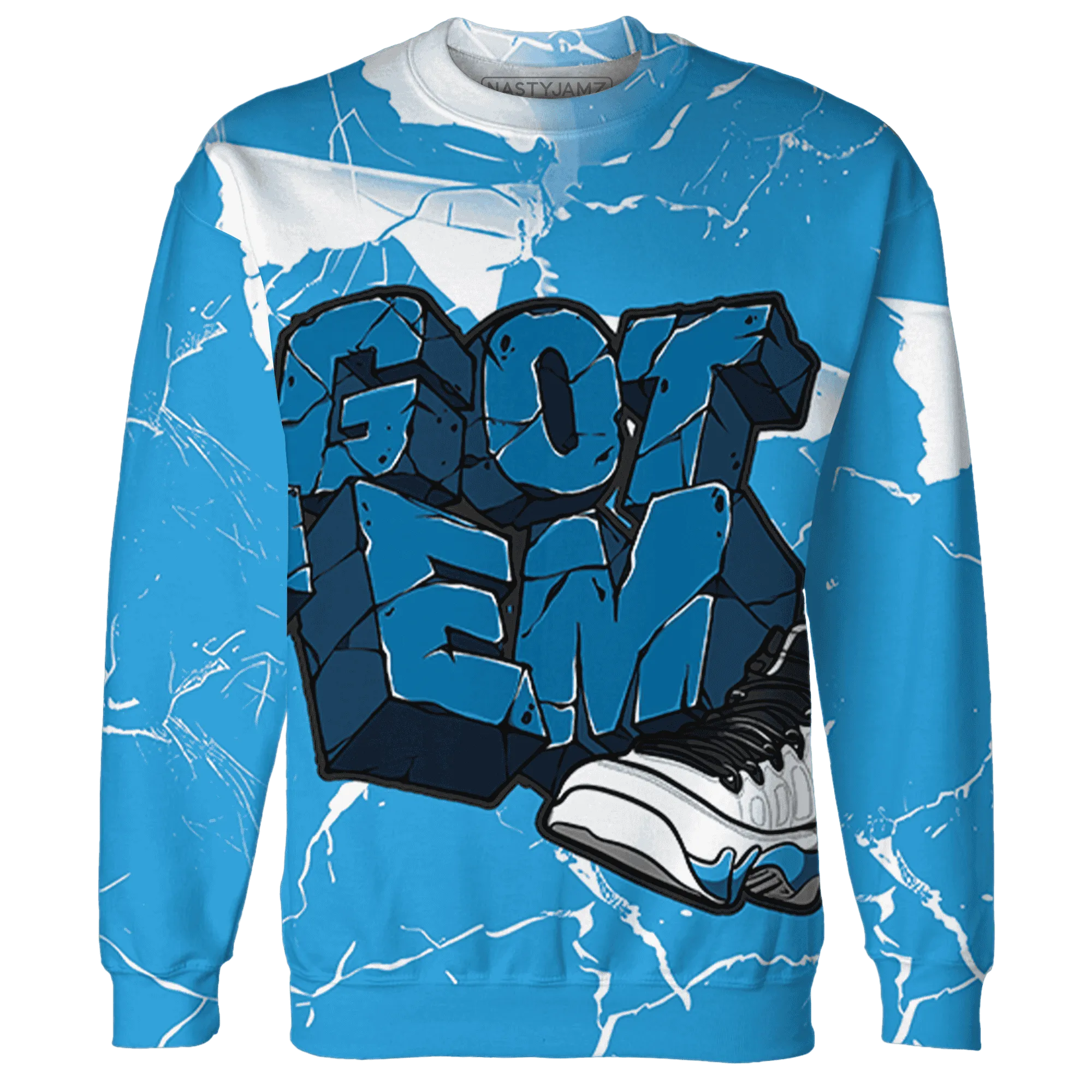 Powder-Blue-9s-Sweatshirt-Match-Got-Em-3D