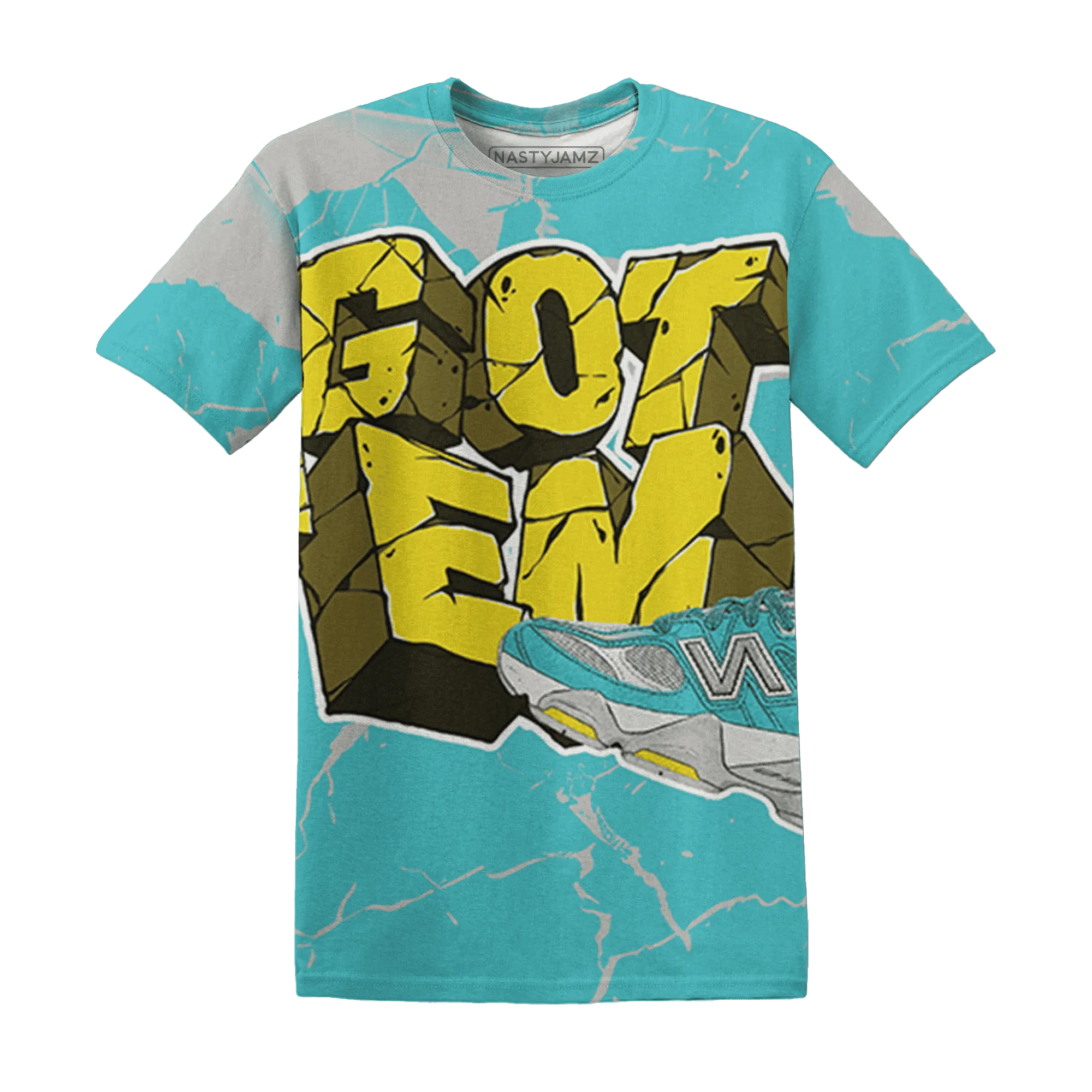 NBL-Cyan-Burst-9060-T-Shirt-Match-Got-Em-3D