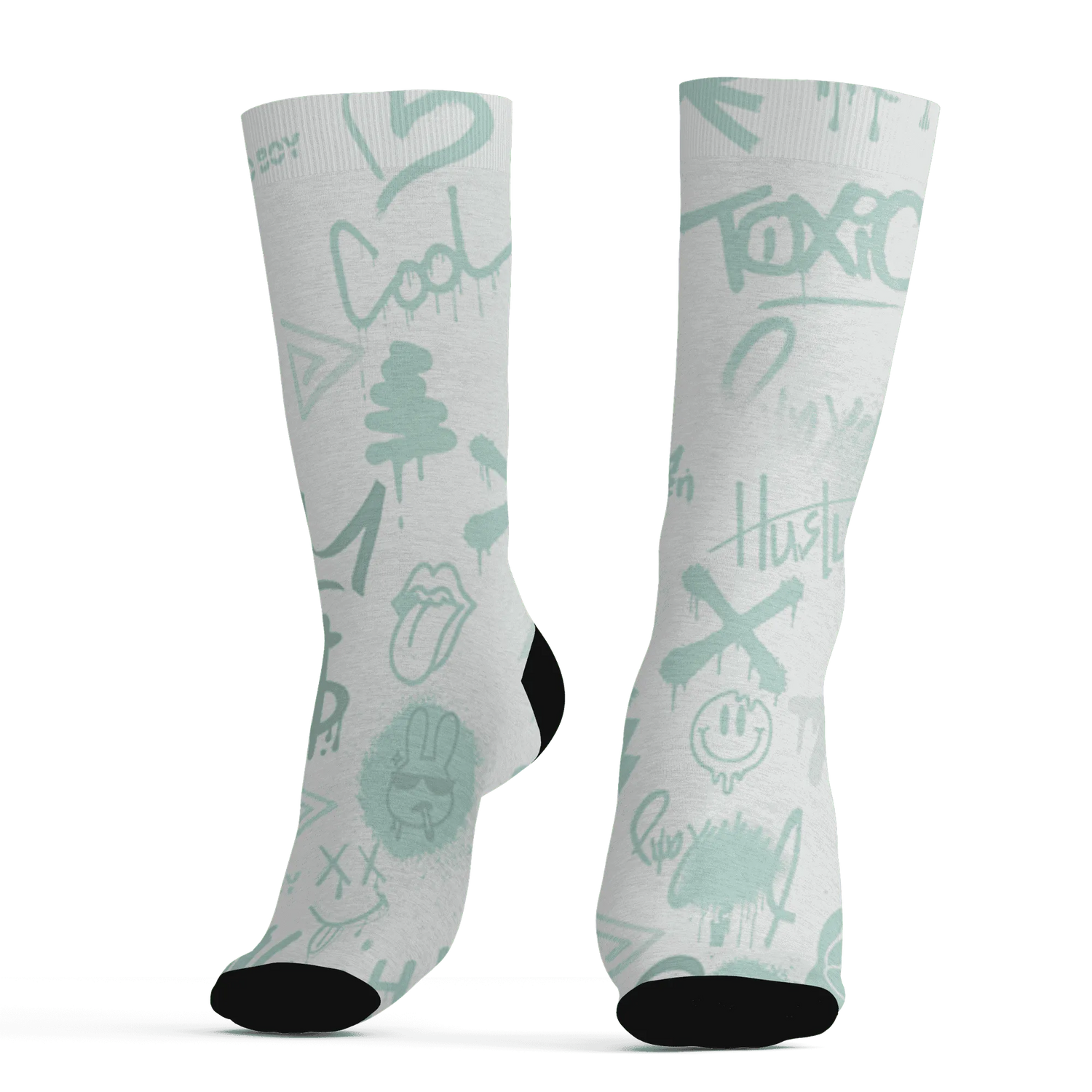 AF-1-Low-Jade-Ice-White-Socks-Match-Graffiti-King-3D-Doodle-Style