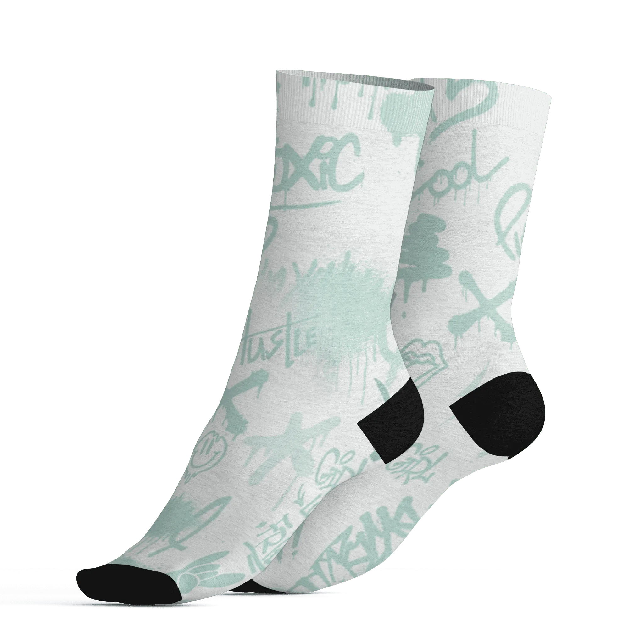 AF-1-Low-Jade-Ice-White-Socks-Match-Graffiti-King-3D-Doodle-Style
