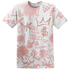 Low Legend Pink 11s T Shirt Match Graffiti King 3D All-Over Print Doodle Style - NastyJamz