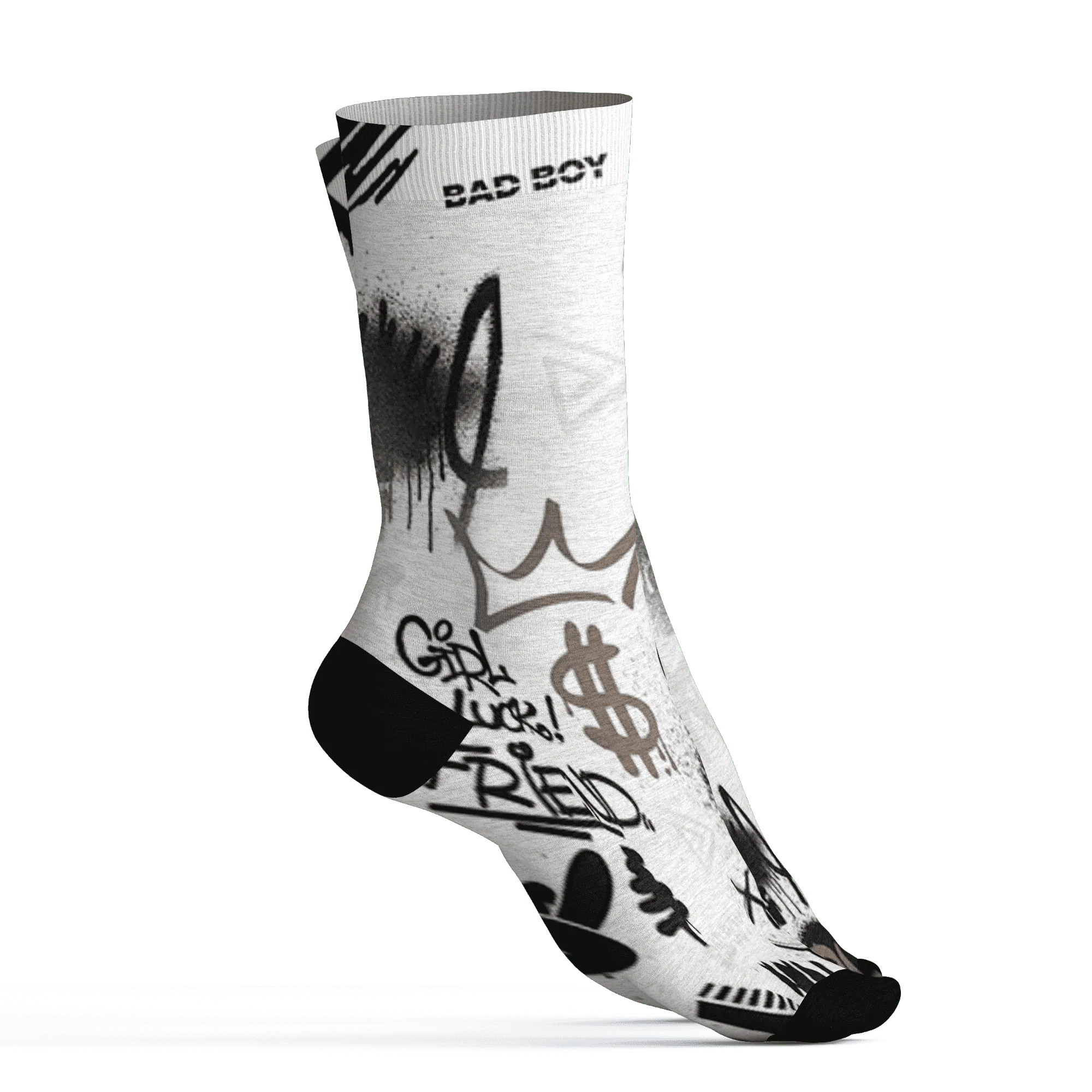 Low-Mocha-1s-Socks-Match-Graffiti-King-3D-Doodle-Style