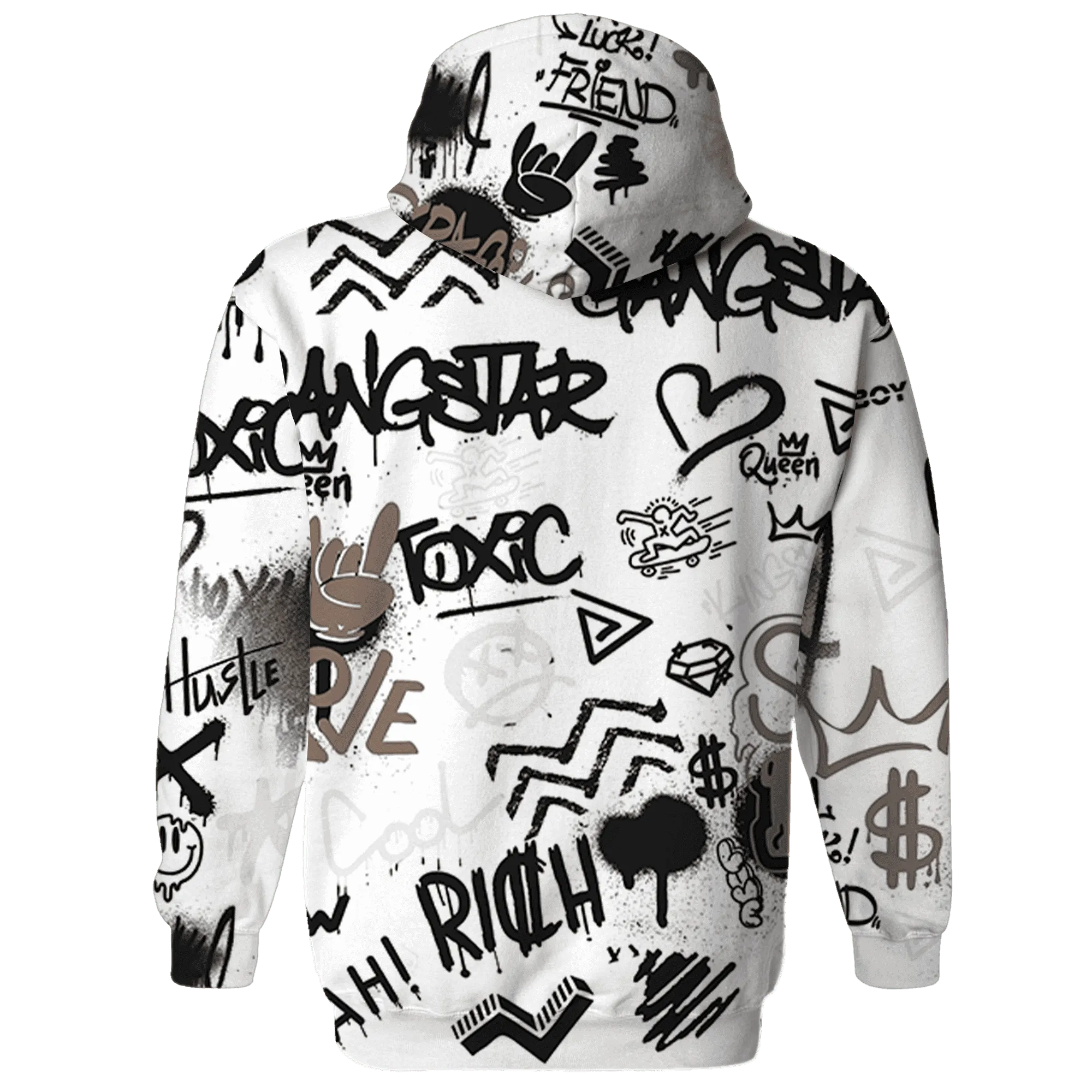 Low-Mocha-1s-Hoodie-Match-Graffiti-King-3D-Doodle-Style