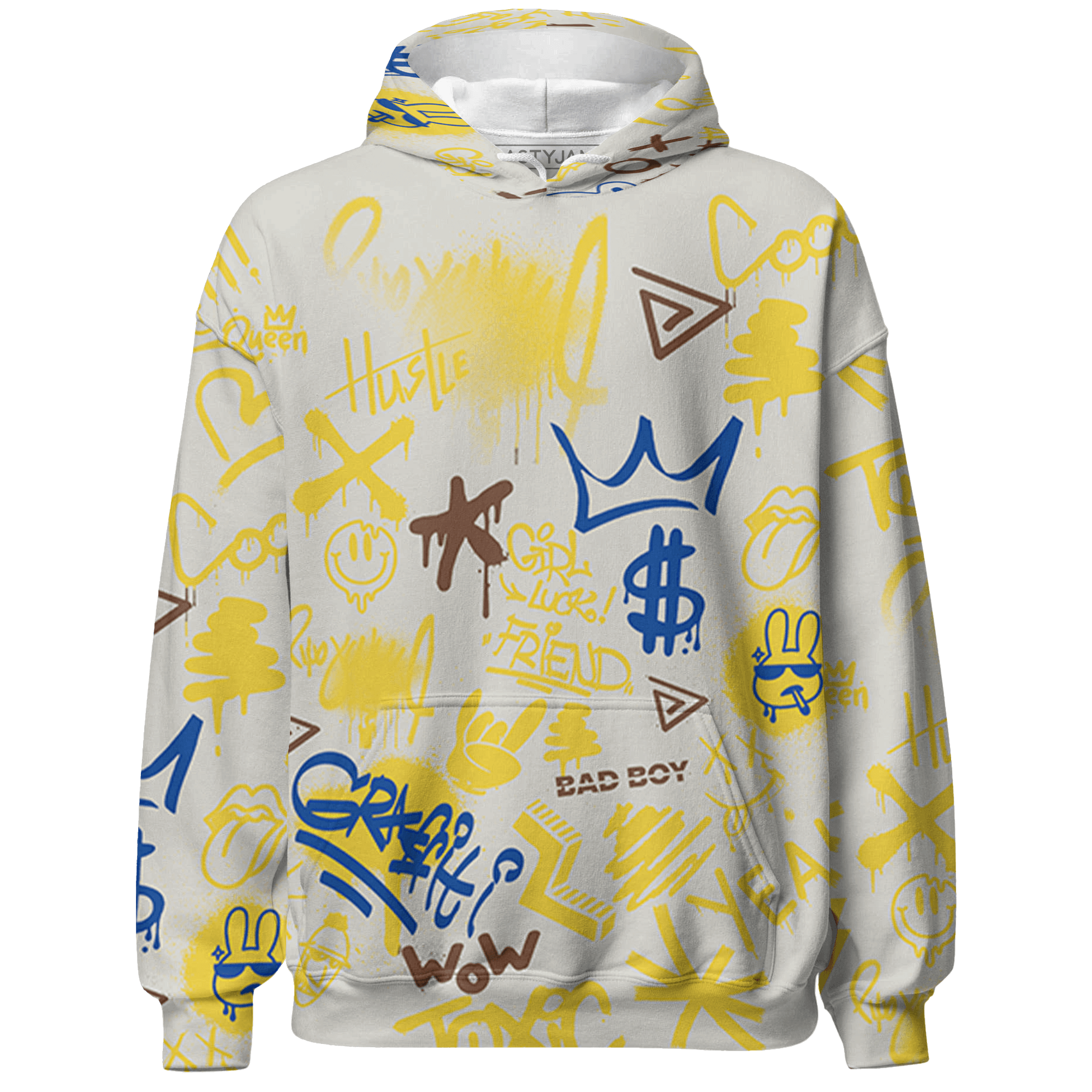 Low OG Canary TVSC 1s Hoodie Match Graffiti King 3D All-Over Print Doodle Style - NastyJamz