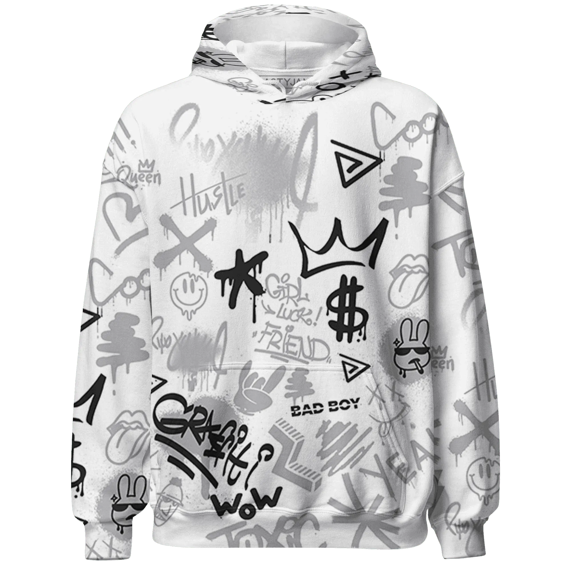 Wolf-Grey-1s-Hoodie-Match-Graffiti-King-3D-Doodle-Style