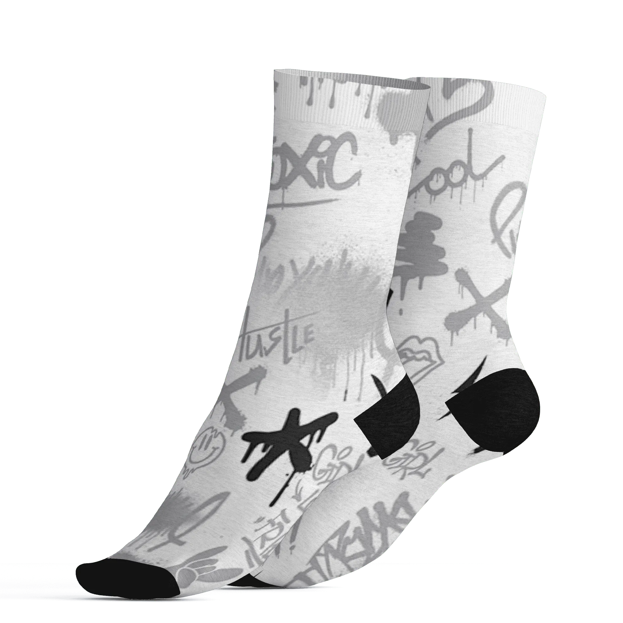 Wolf-Grey-1s-Socks-Match-Graffiti-King-3D-Doodle-Style