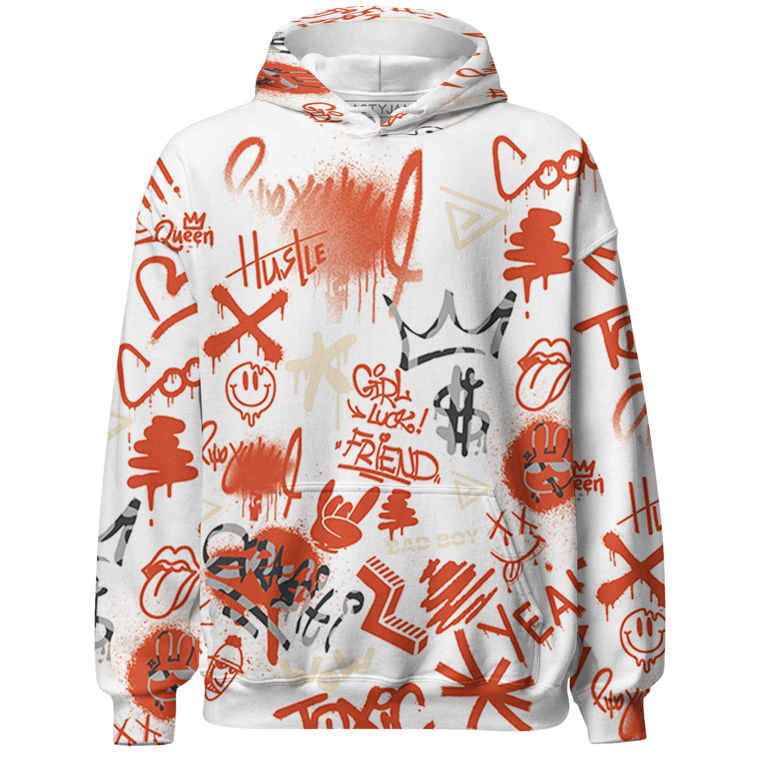 Georgia Peach 3s Sweatshirt Match Graffiti King 3D All-Over Print - NastyJamz