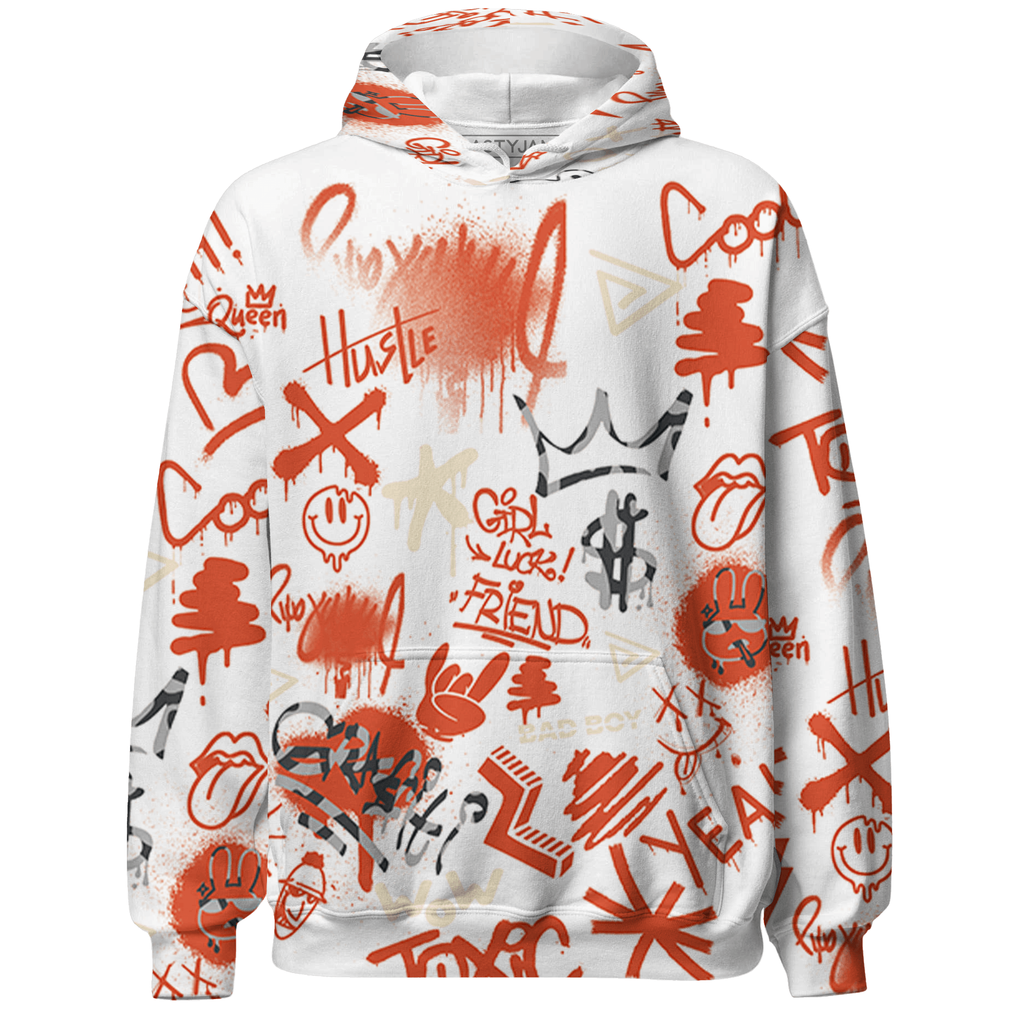 Georgia Peach 3s Sweatshirt Match Graffiti King 3D All-Over Print - NastyJamz