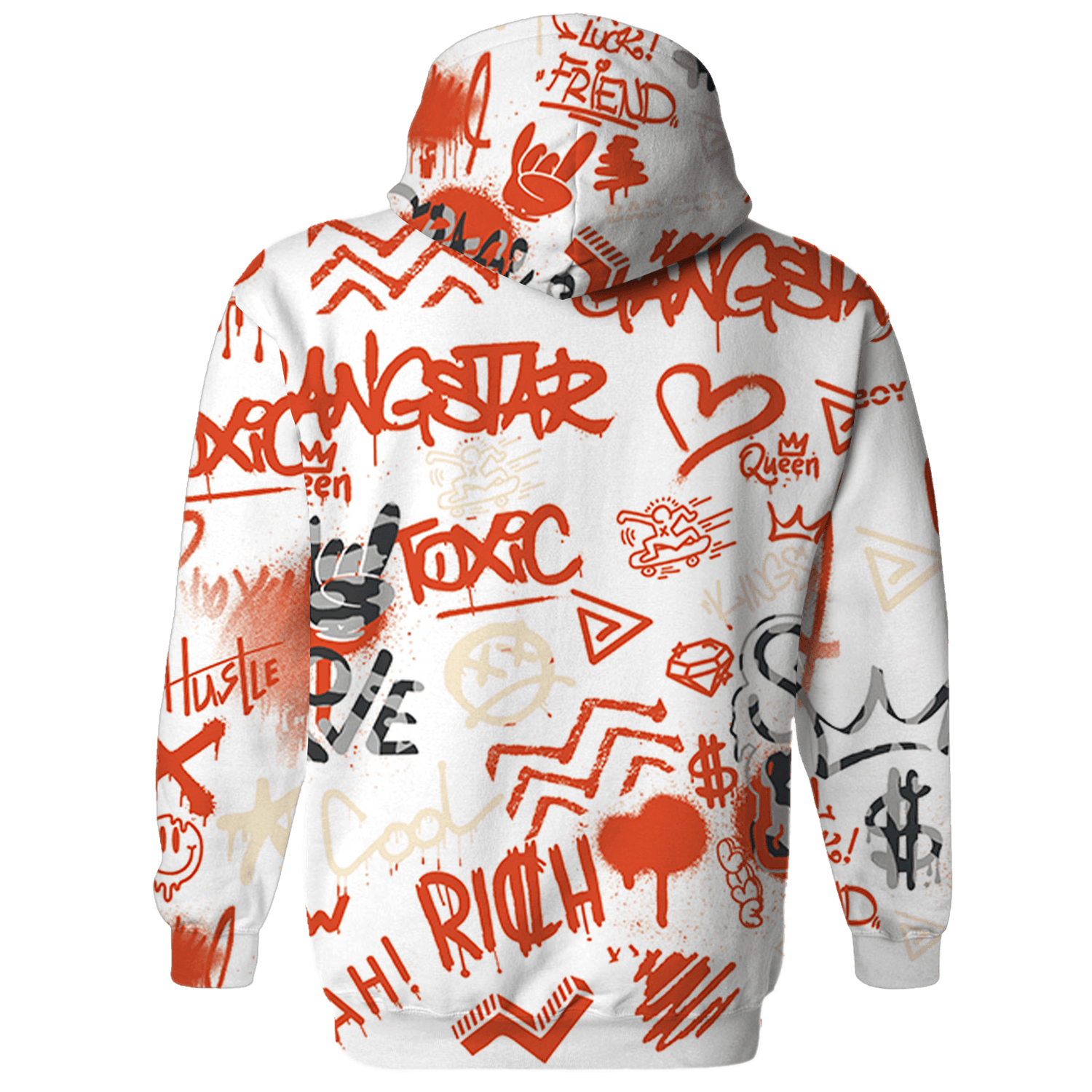 Georgia Peach 3s Sweatshirt Match Graffiti King 3D All-Over Print - NastyJamz