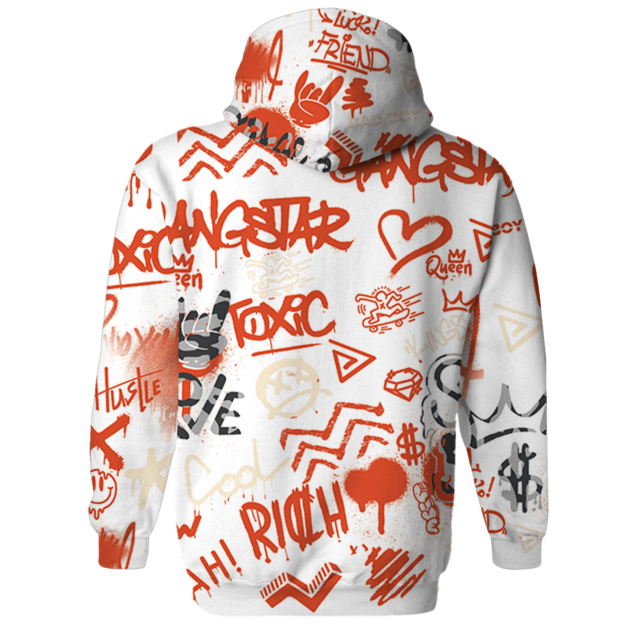 Georgia Peach 3s Sweatshirt Match Graffiti King 3D All-Over Print - NastyJamz