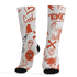 Georgia Peach 3s Socks Match Graffiti King 3D All-Over Print Doodle Style - NastyJamz