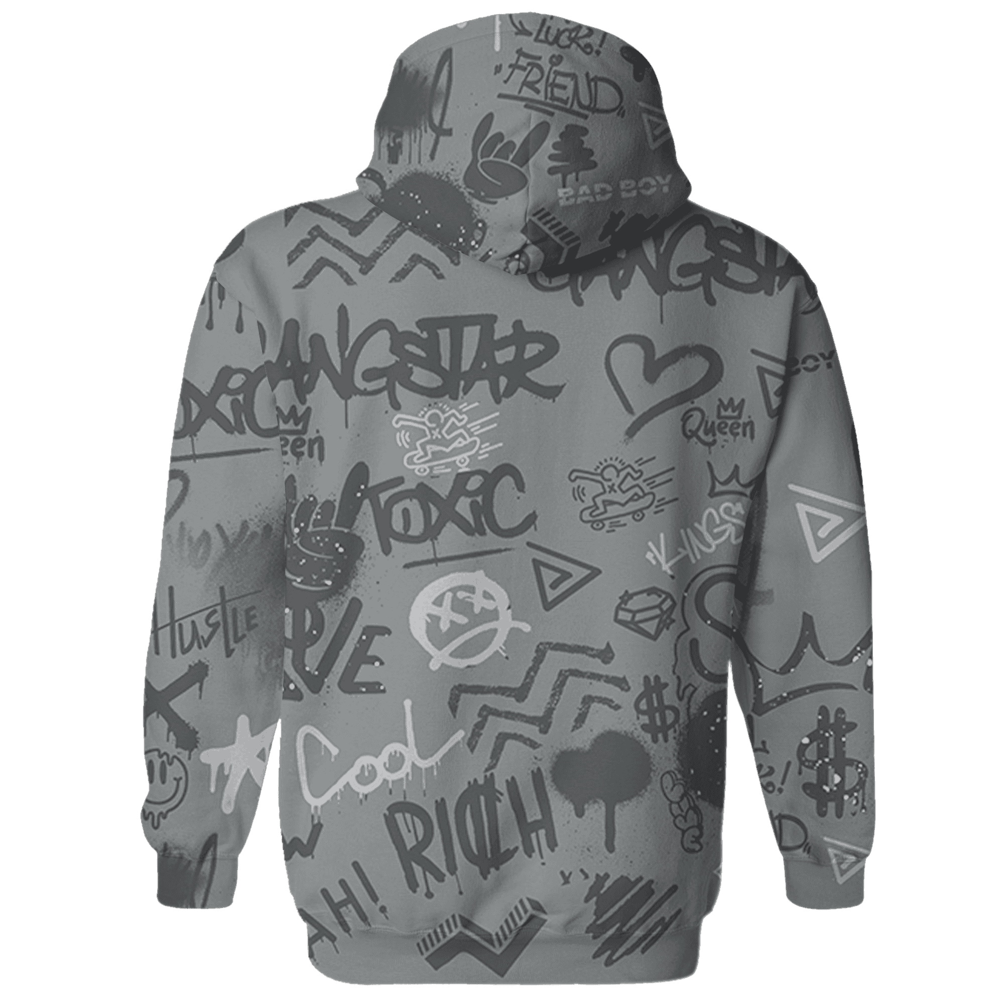 Paris Olympicsss 4s Hoodie Match Graffiti King 3D All-Over Print Doodle Style - NastyJamz