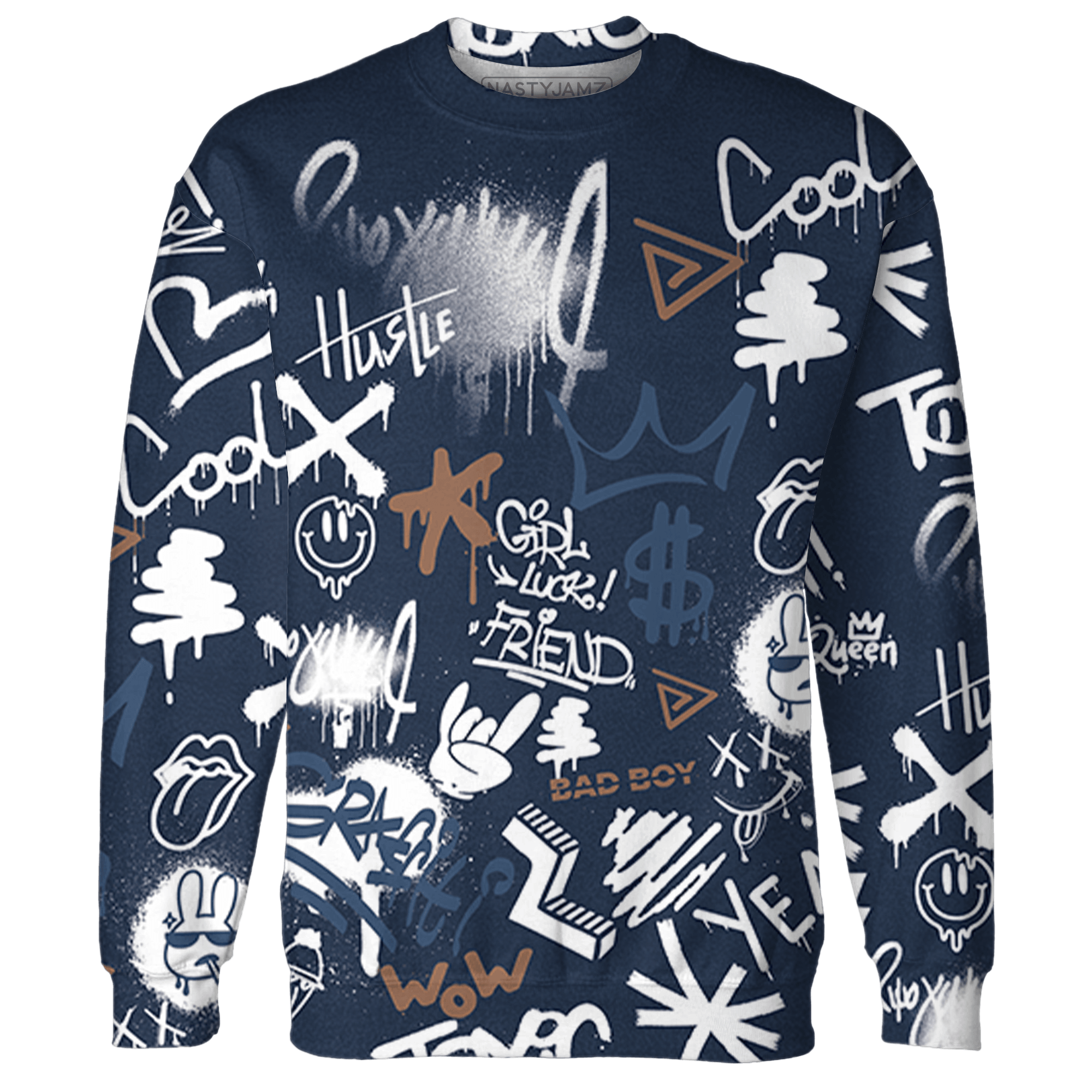 AM 1 86 Jackie RBS Hoodie Match Graffiti King 3D All-Over Print - NastyJamz