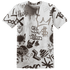 Dunk Low Baroque Brown T Shirt Match Graffiti King 3D All-Over Print Doodle Style - NastyJamz