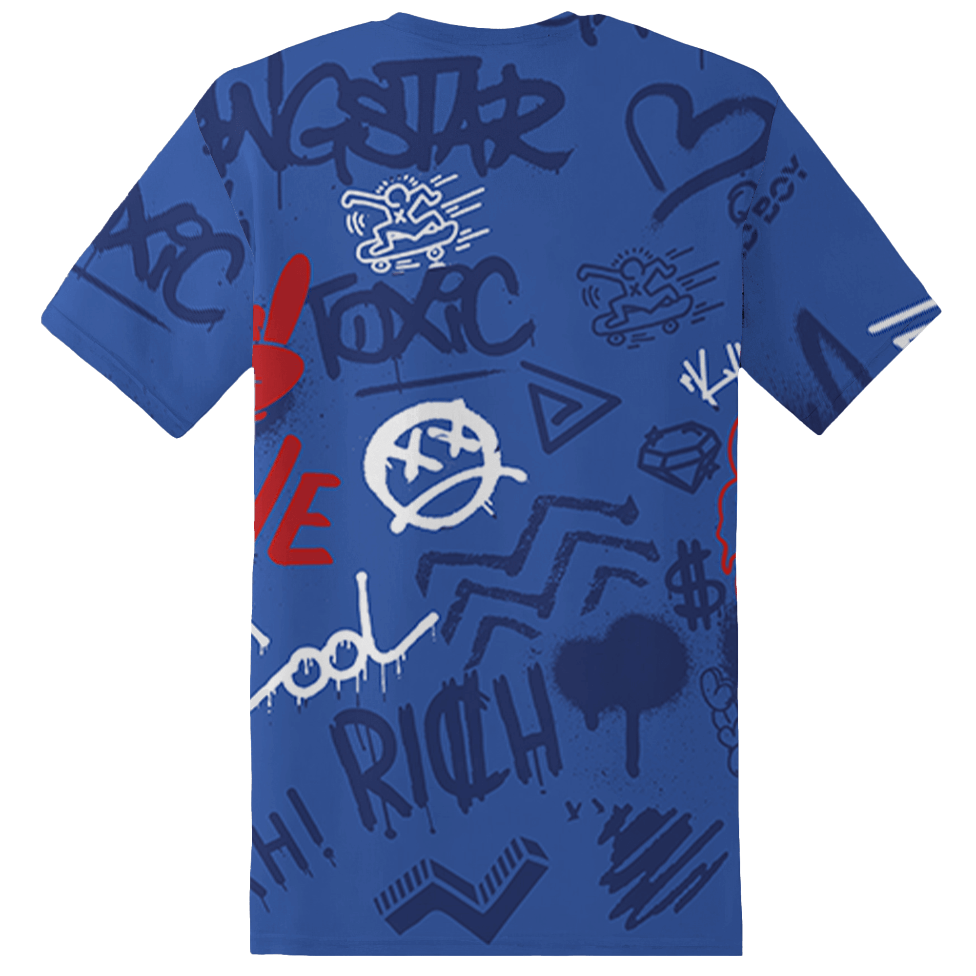 KB 4 Protro Philly T Shirt Match Graffiti King 3D All-Over Print Doodle Style - NastyJamz