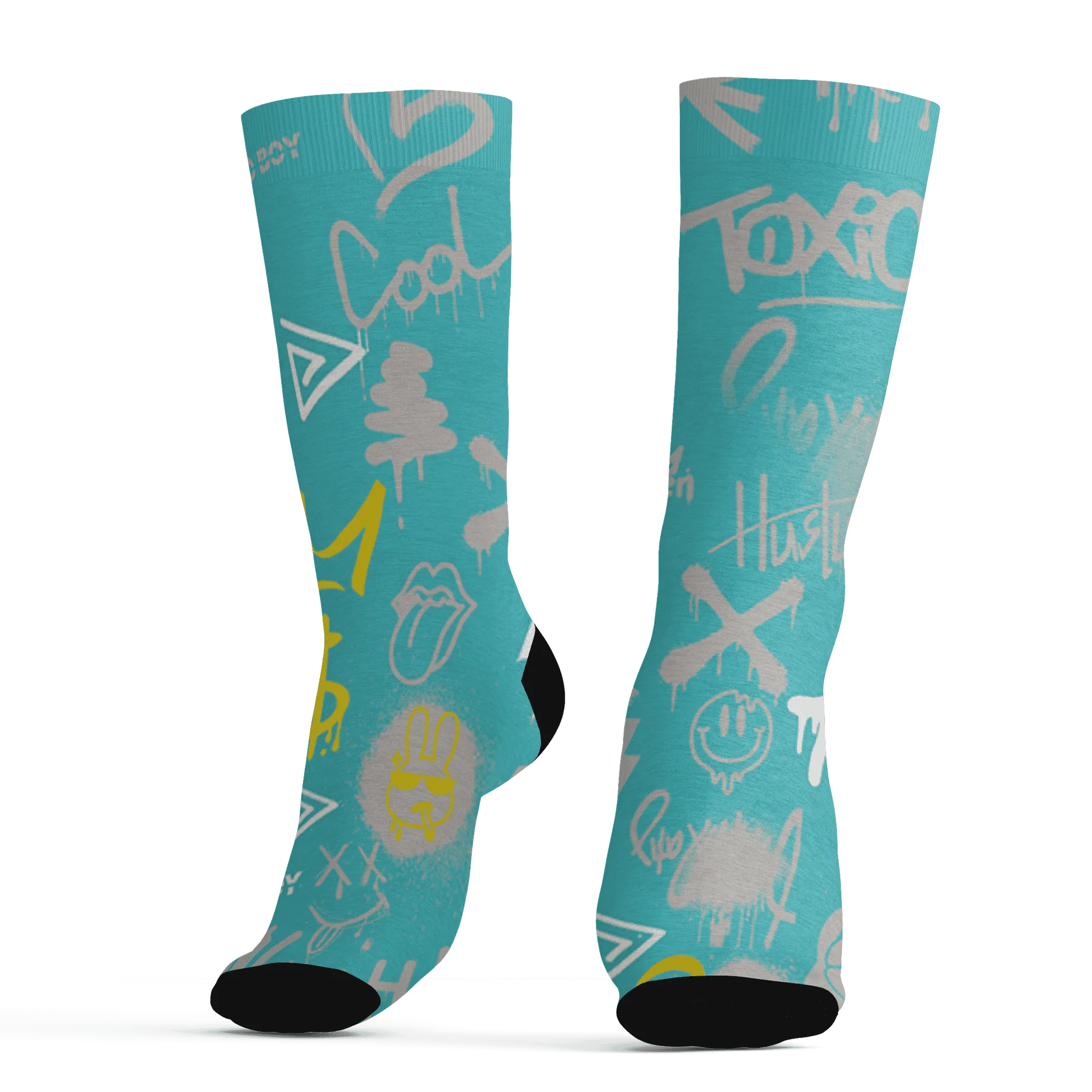 NBL-Cyan-Burst-9060-Socks-Match-Graffiti-King-3D-Doodle-Style
