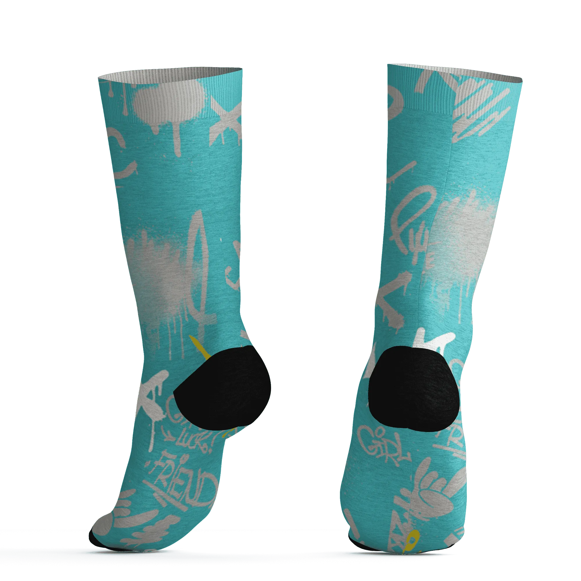 NBL-Cyan-Burst-9060-Socks-Match-Graffiti-King-3D-Doodle-Style