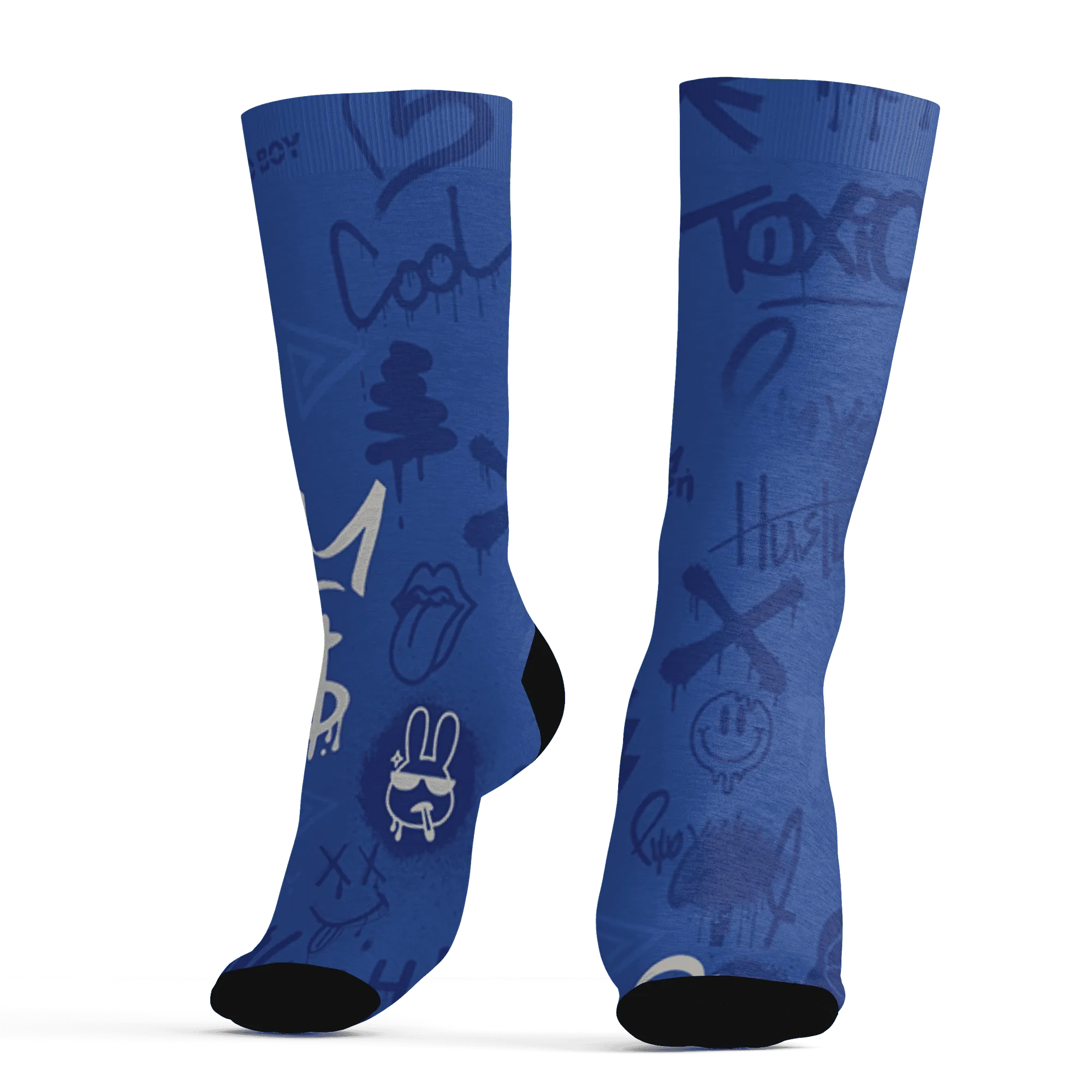 VaporMax-Game-Royal-Blue-Socks-Match-Graffiti-King-3D-Doodle-Style