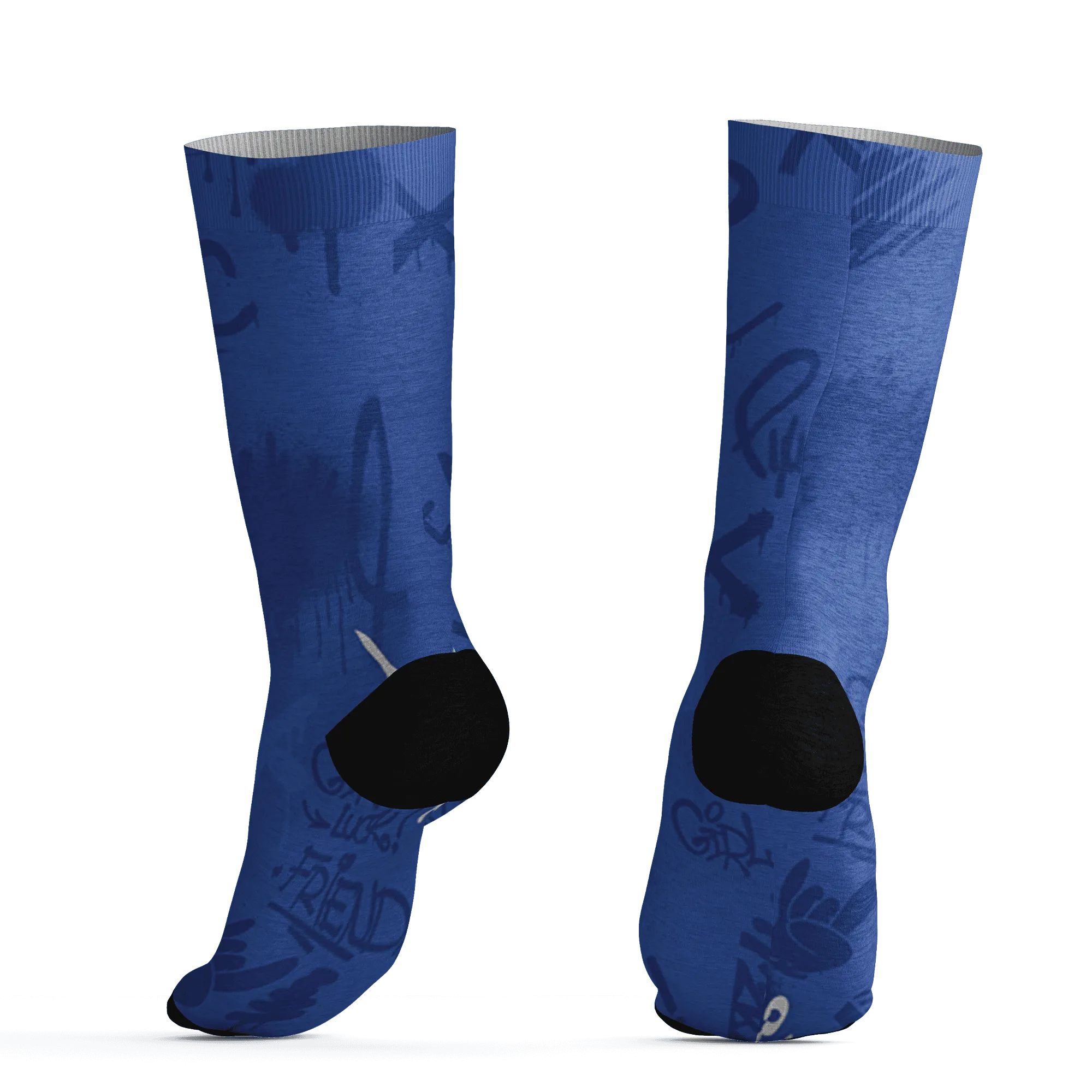 VaporMax-Game-Royal-Blue-Socks-Match-Graffiti-King-3D-Doodle-Style