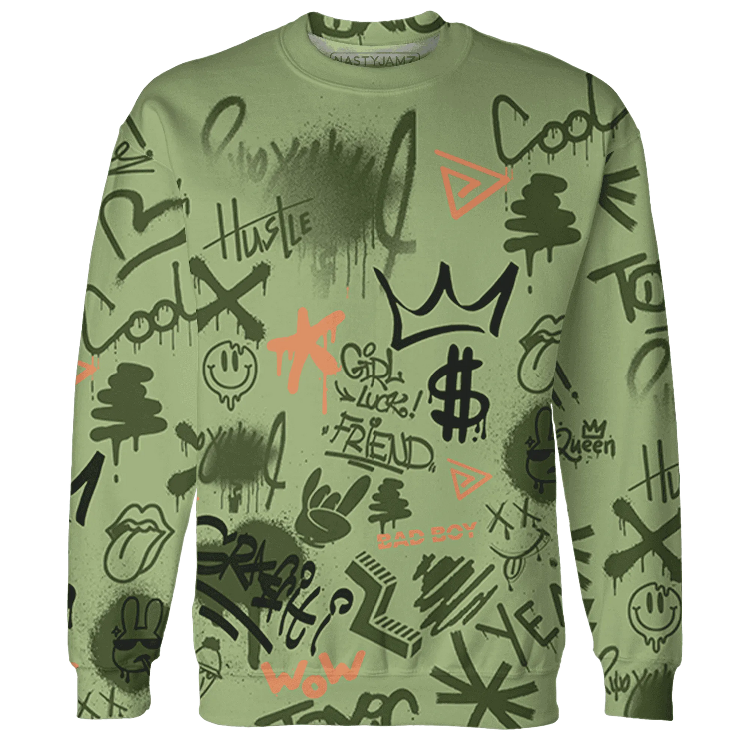 VaporMax-Plus-Alligator-Sweatshirt-Match-Graffiti-King-3D-Doodle-Style