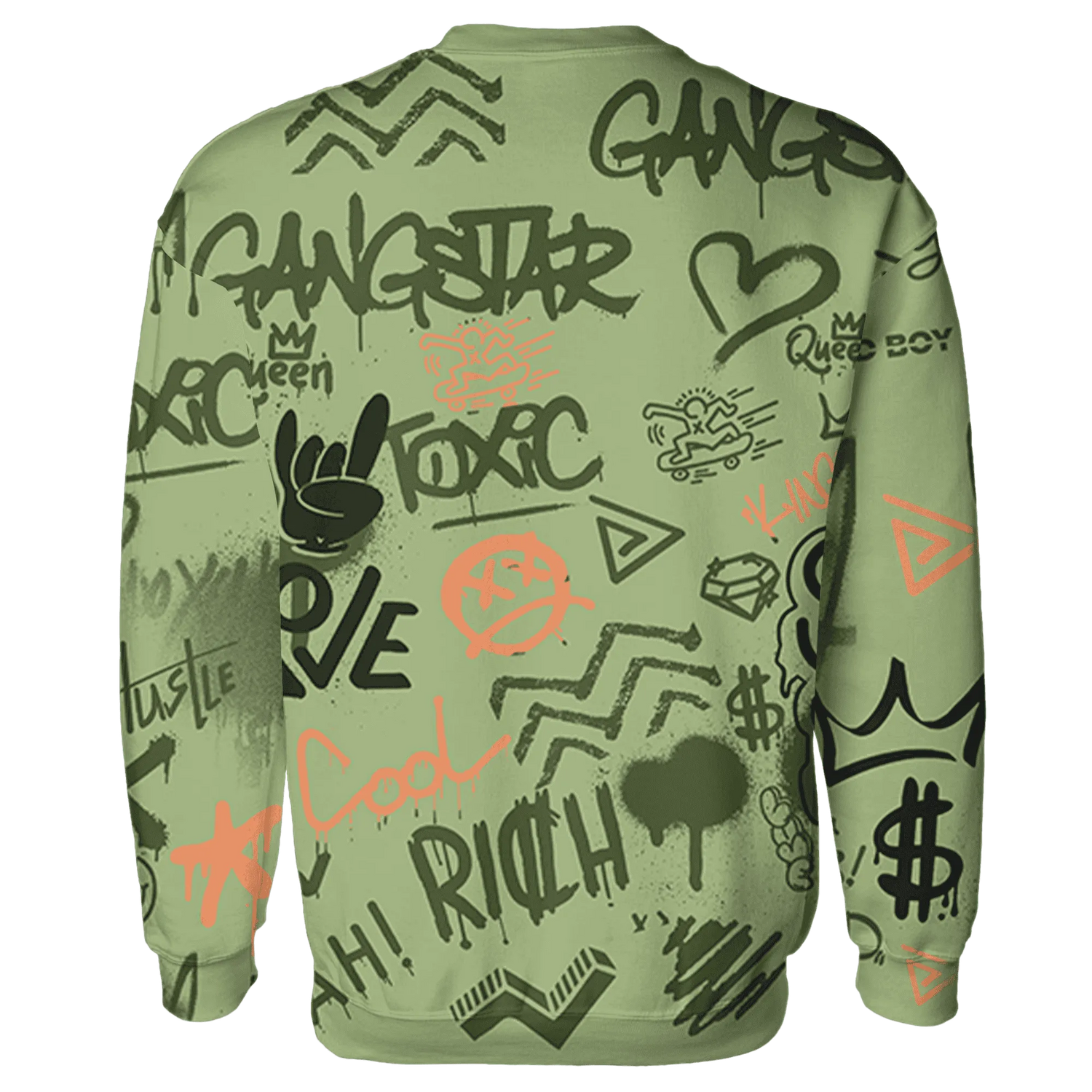 VaporMax-Plus-Alligator-Sweatshirt-Match-Graffiti-King-3D-Doodle-Style