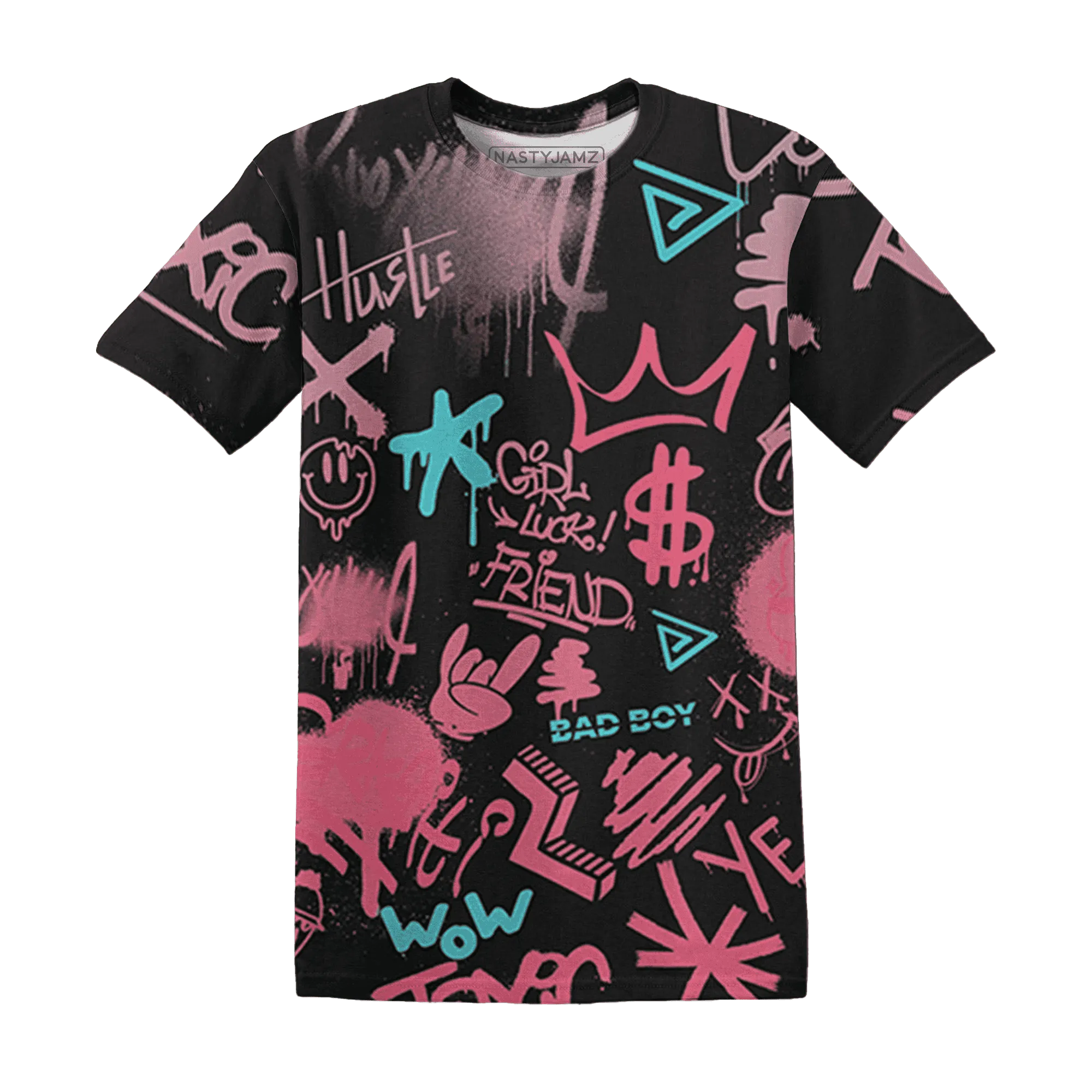 VaporMax-Plus-South-Beach-T-Shirt-Match-Graffiti-King-3D-Doodle-Style