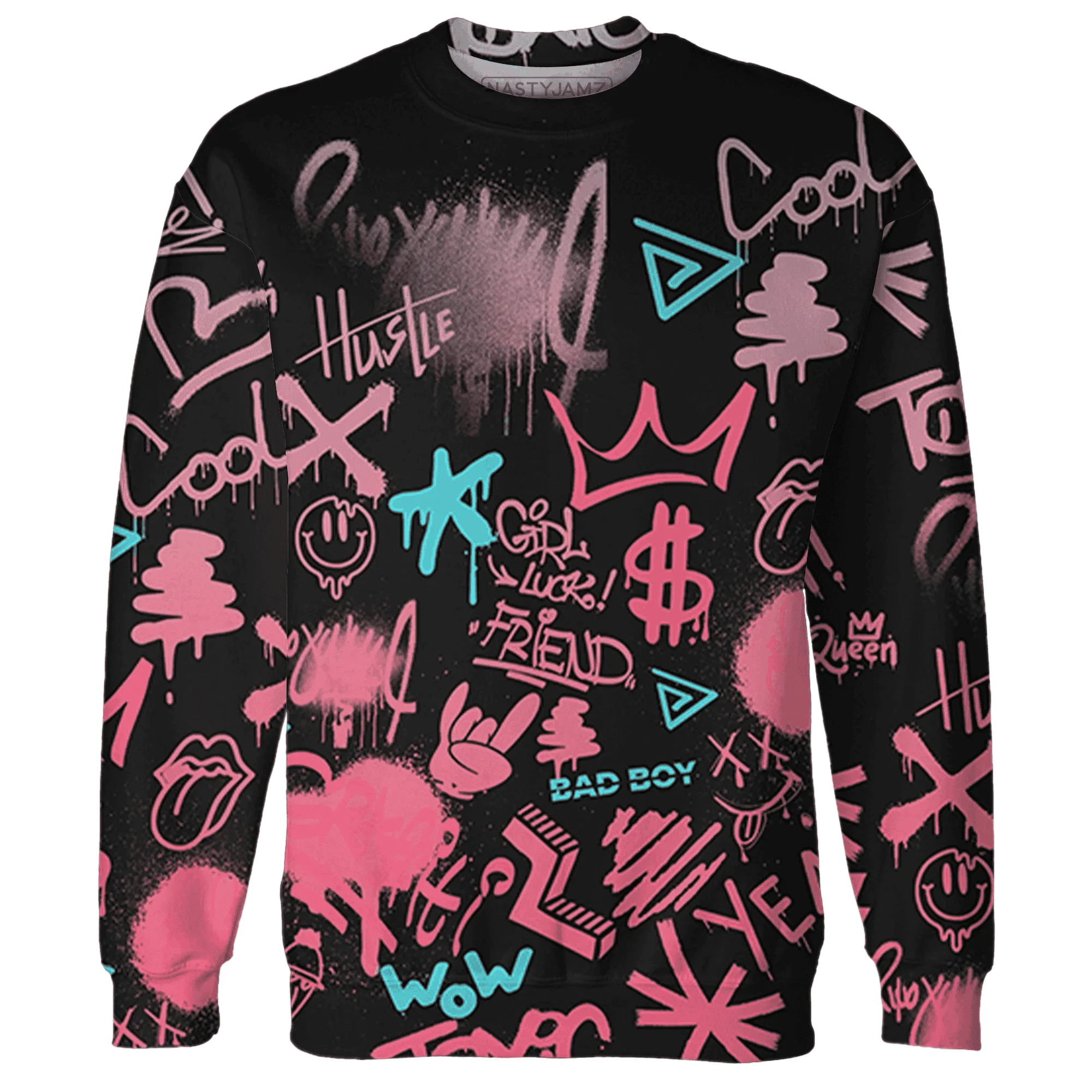 VaporMax-Plus-South-Beach-Sweatshirt-Match-Graffiti-King-3D-Doodle-Style