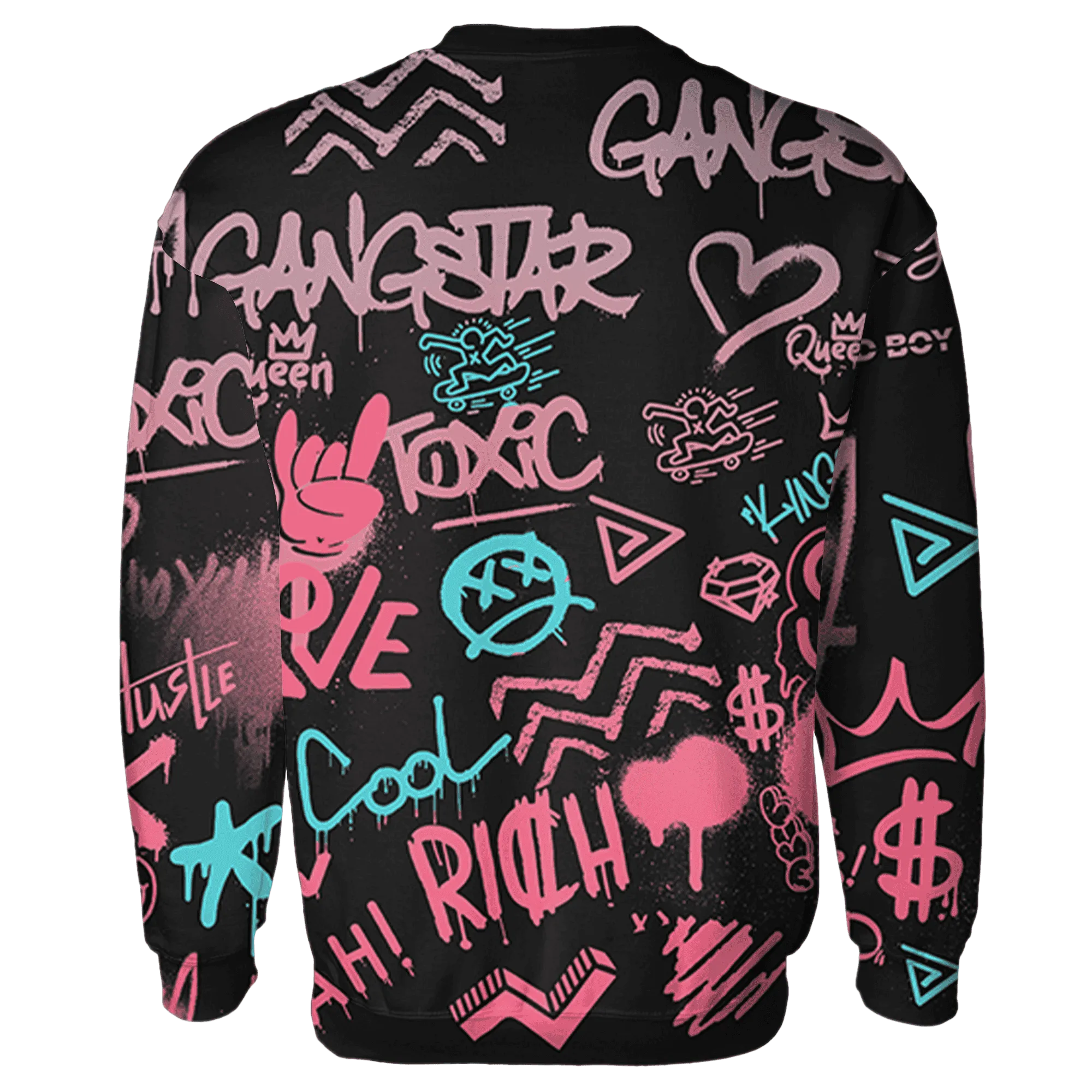 VaporMax-Plus-South-Beach-Sweatshirt-Match-Graffiti-King-3D-Doodle-Style