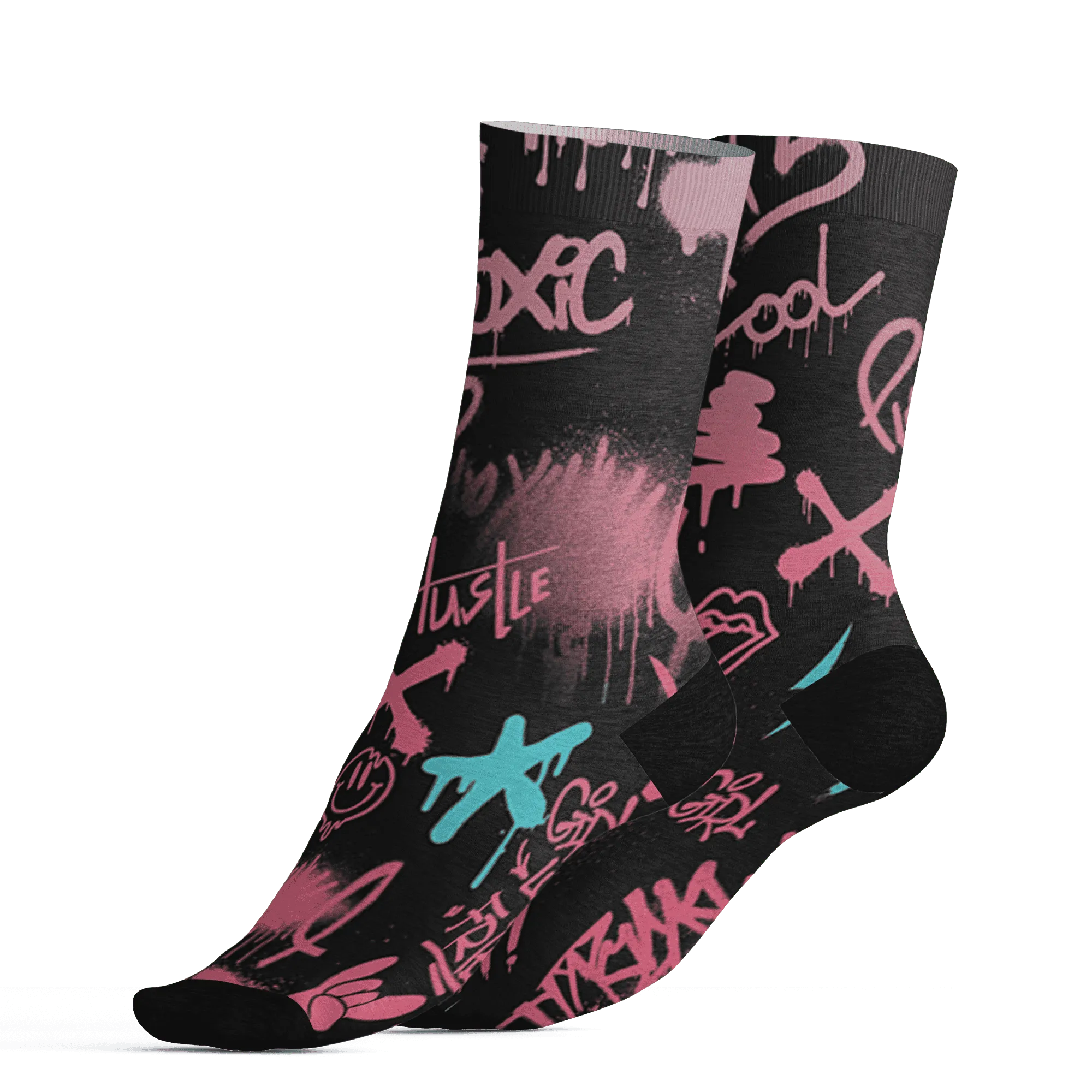VaporMax-Plus-South-Beach-Socks-Match-Graffiti-King-3D-Doodle-Style
