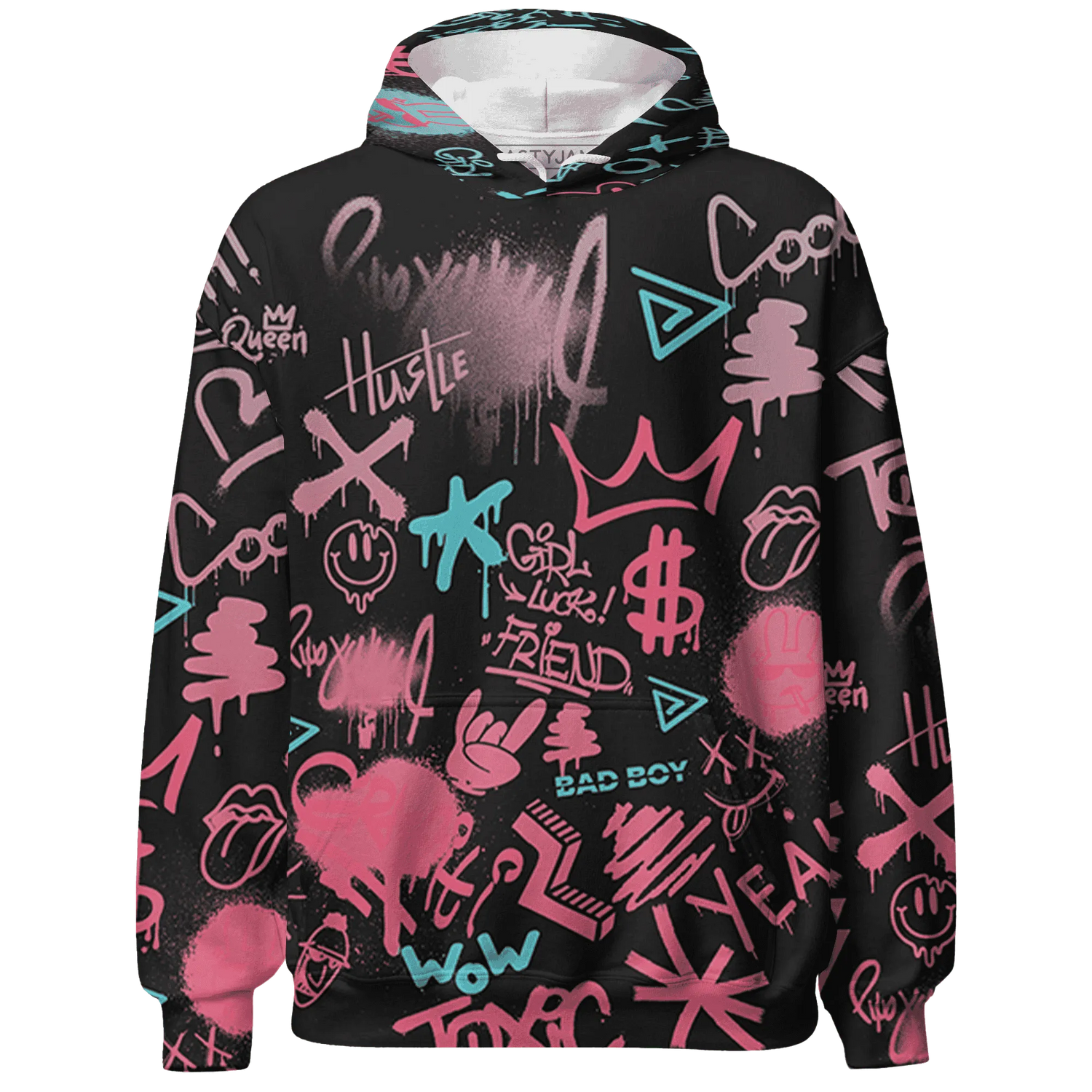 VaporMax-Plus-South-Beach-Hoodie-Match-Graffiti-King-3D-Doodle-Style