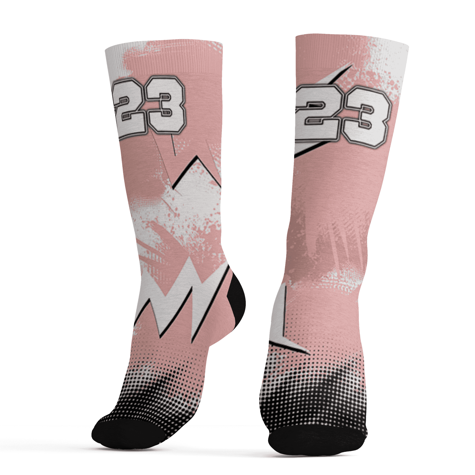 Low Legend Pink 11s Socks Match Graffiti Wallpapers 23 3D All-Over Print - NastyJamz